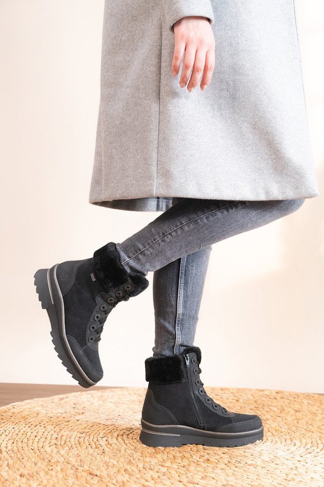 Remonte Winterlaarsjes Fiber Grip Winterlaarzen, outdoorboots met waterafstotend TEX-membraan