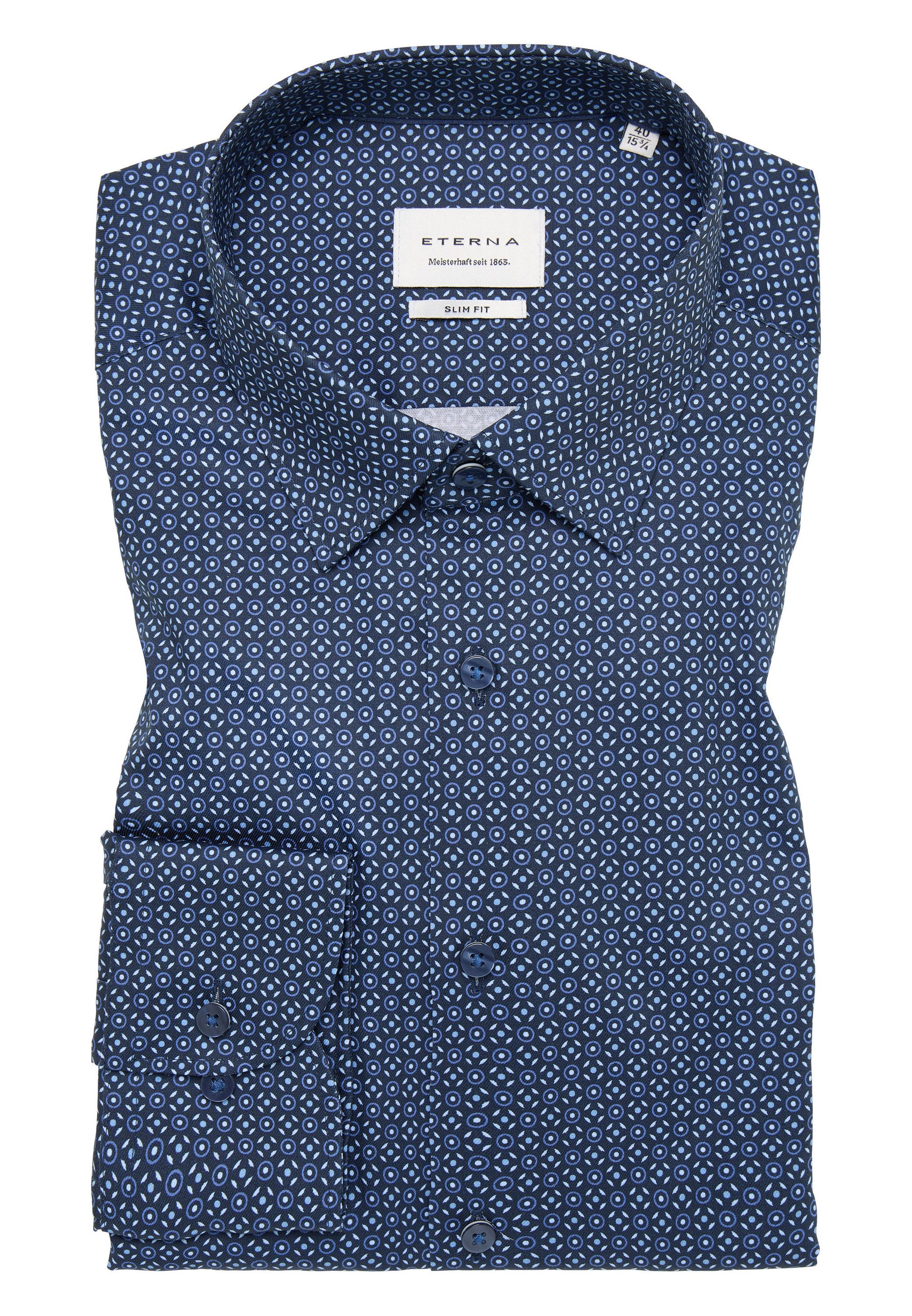 Eterna Overhemd met lange mouwen Slim fit NON IRON (strijkvrij)