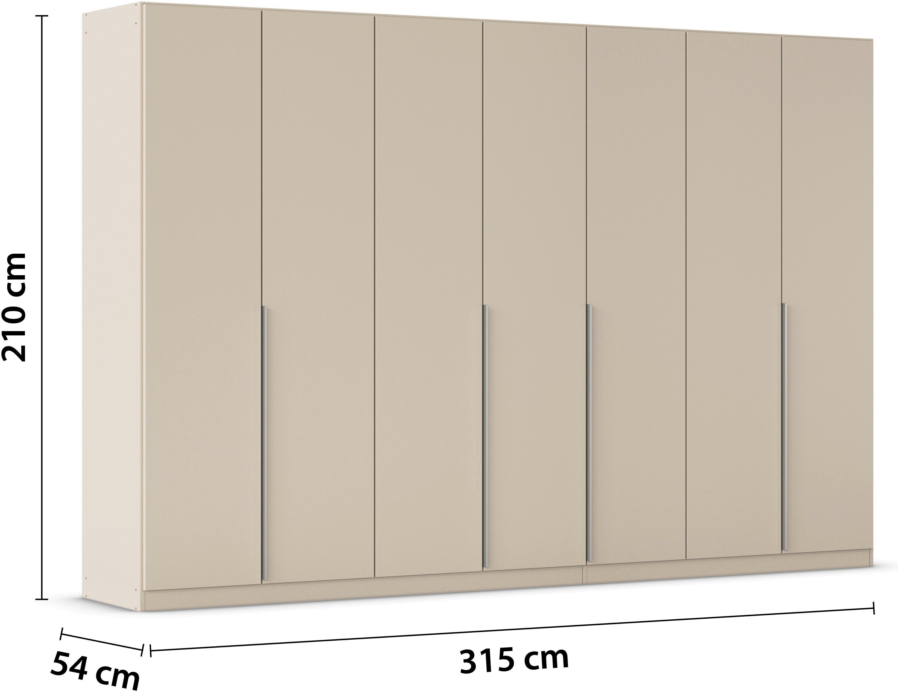 rauch Draaideurkast Kledingkast kast garderobe AGORDO met decor- of hoogglansfront doordachte binnenuitrusting, in 6 breedtes en 2 hoogtes made in germany