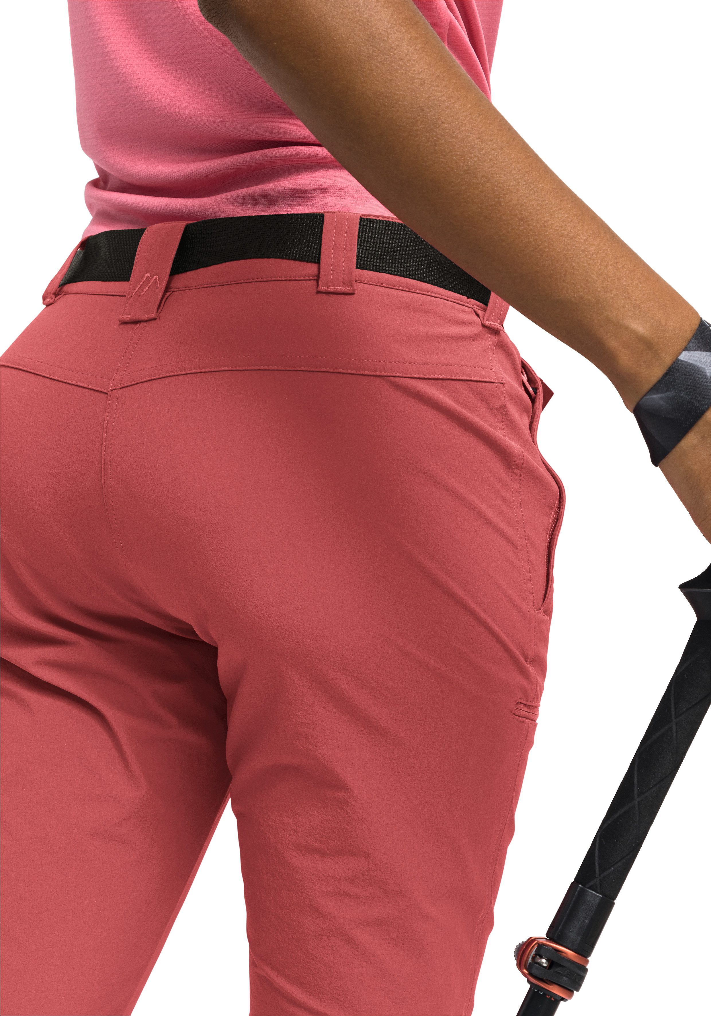 Maier Sports Capribroek Inara slim 3/4 Dames wandelbroek, ademende outdoorbroek, 3/4 broek met 3 zakken