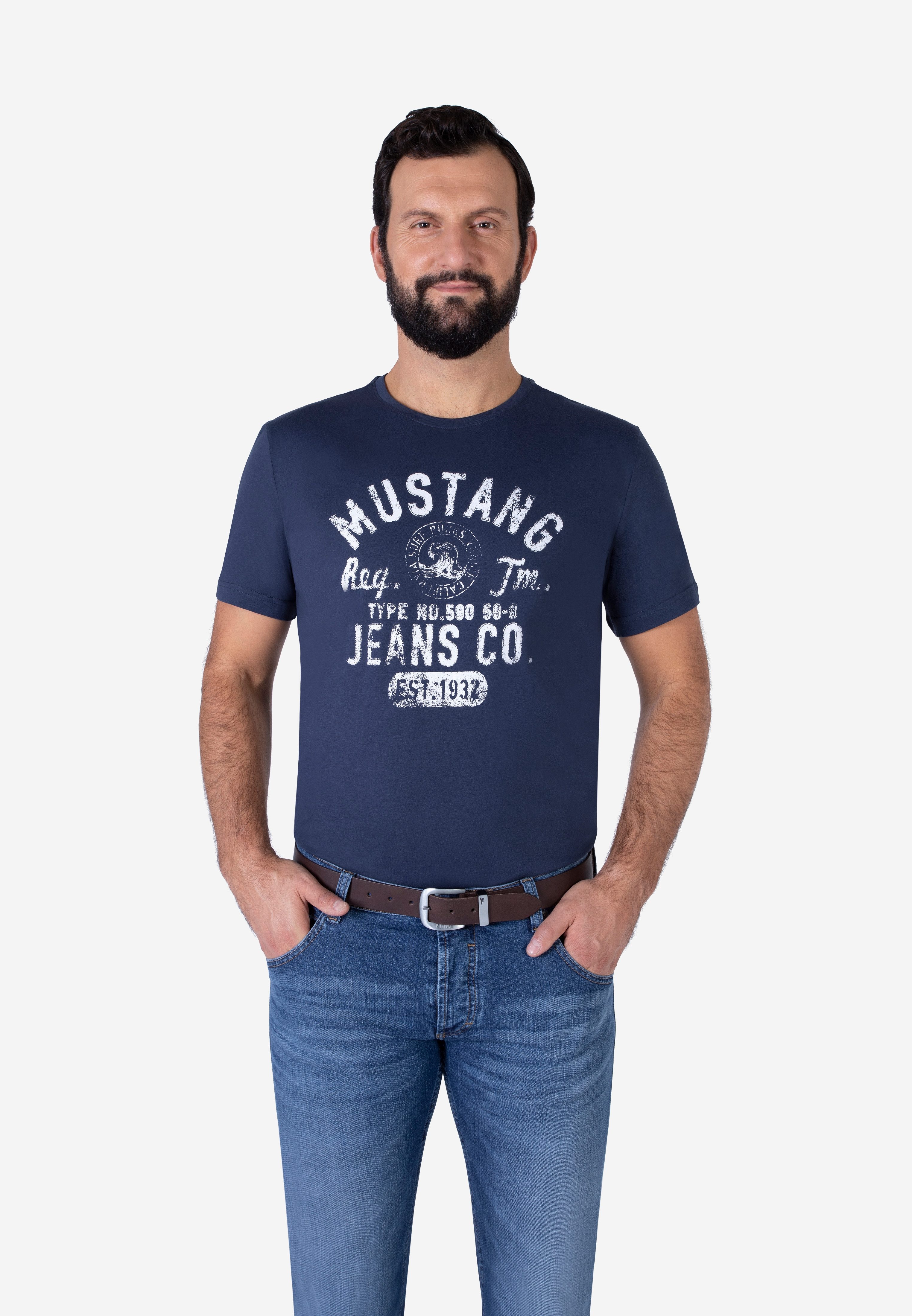 MUSTANG Leren riem