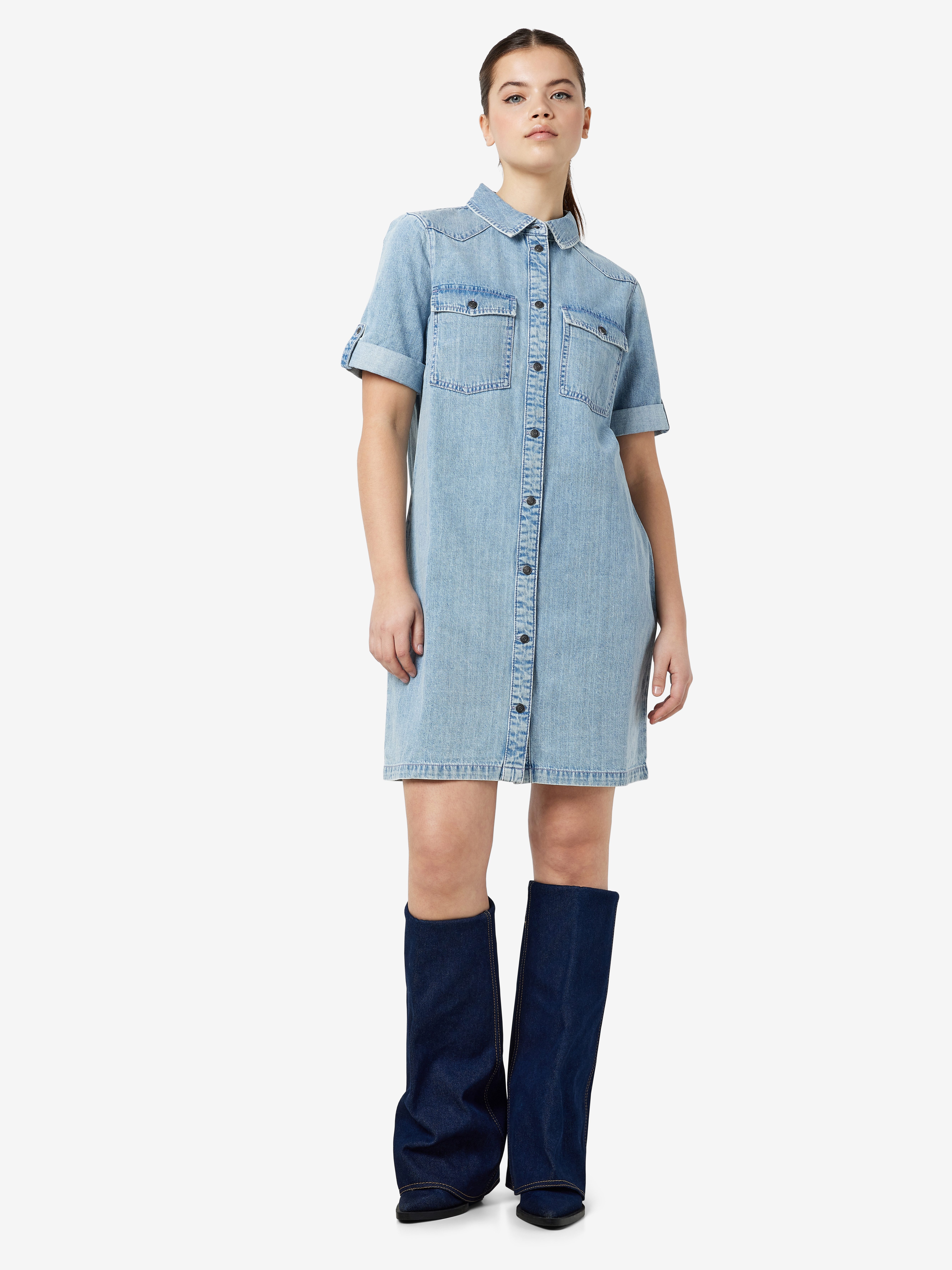 Noisy may Jeans jurk NMNEW SIGNE S/S DENIM DRESS VI003LB NOOS