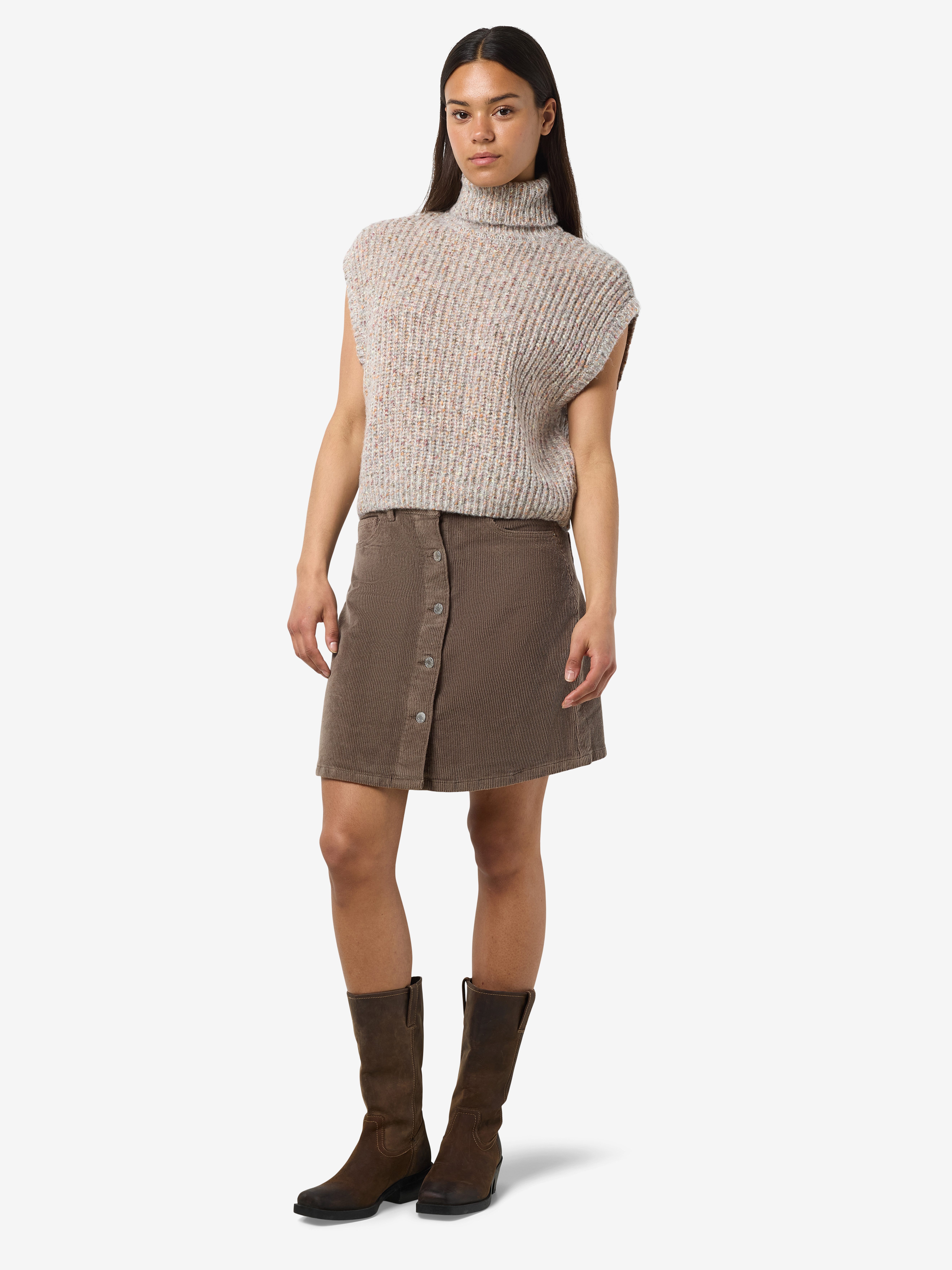 Noisy may Cordrok NMRONNIE NW A SHAPE SKIRT CORDUROY NOOS
