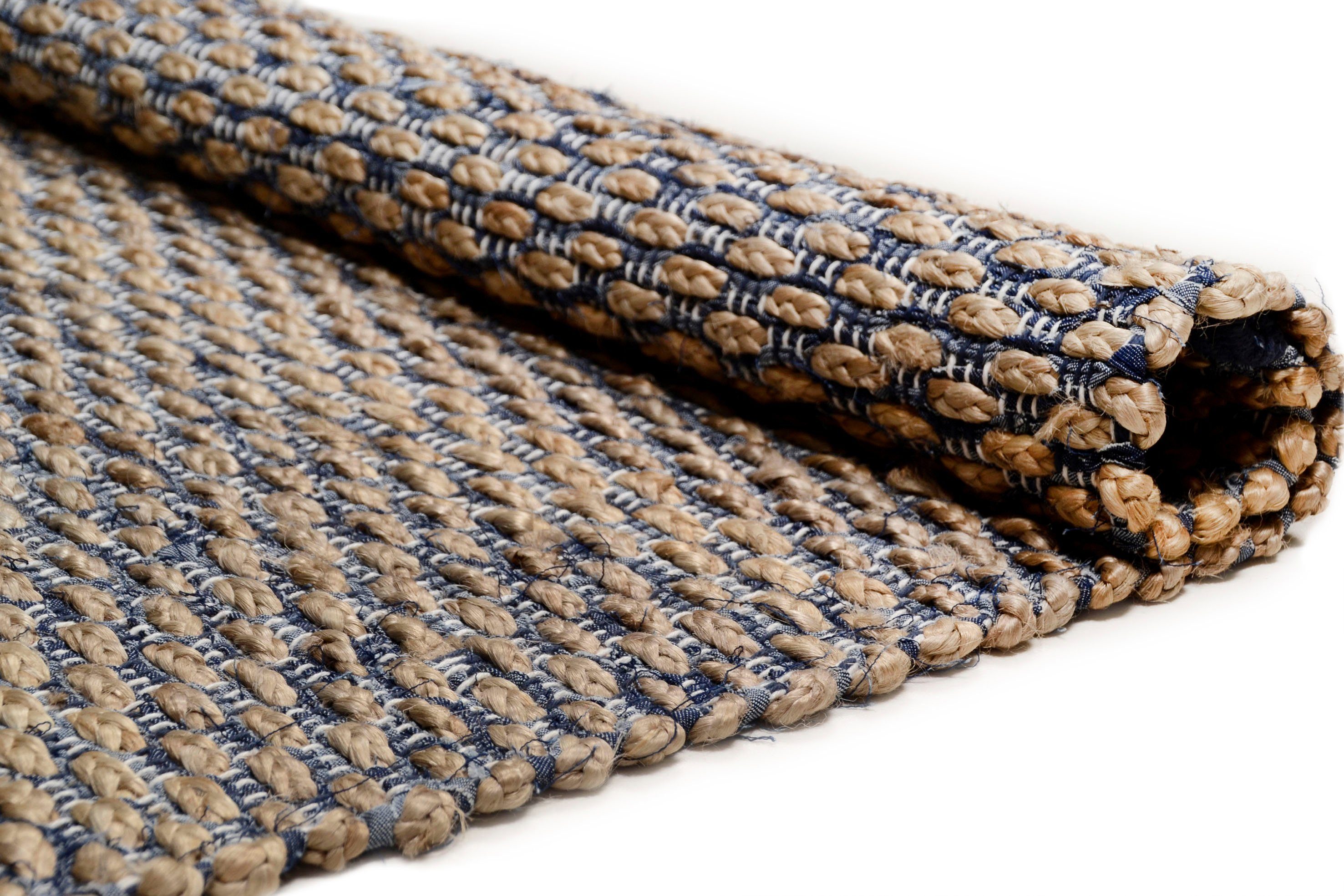 TOM TAILOR HOME Vloerkleed Braid Platweefsel, met de hand geweven, materiaal: 70% jute, 30% katoen