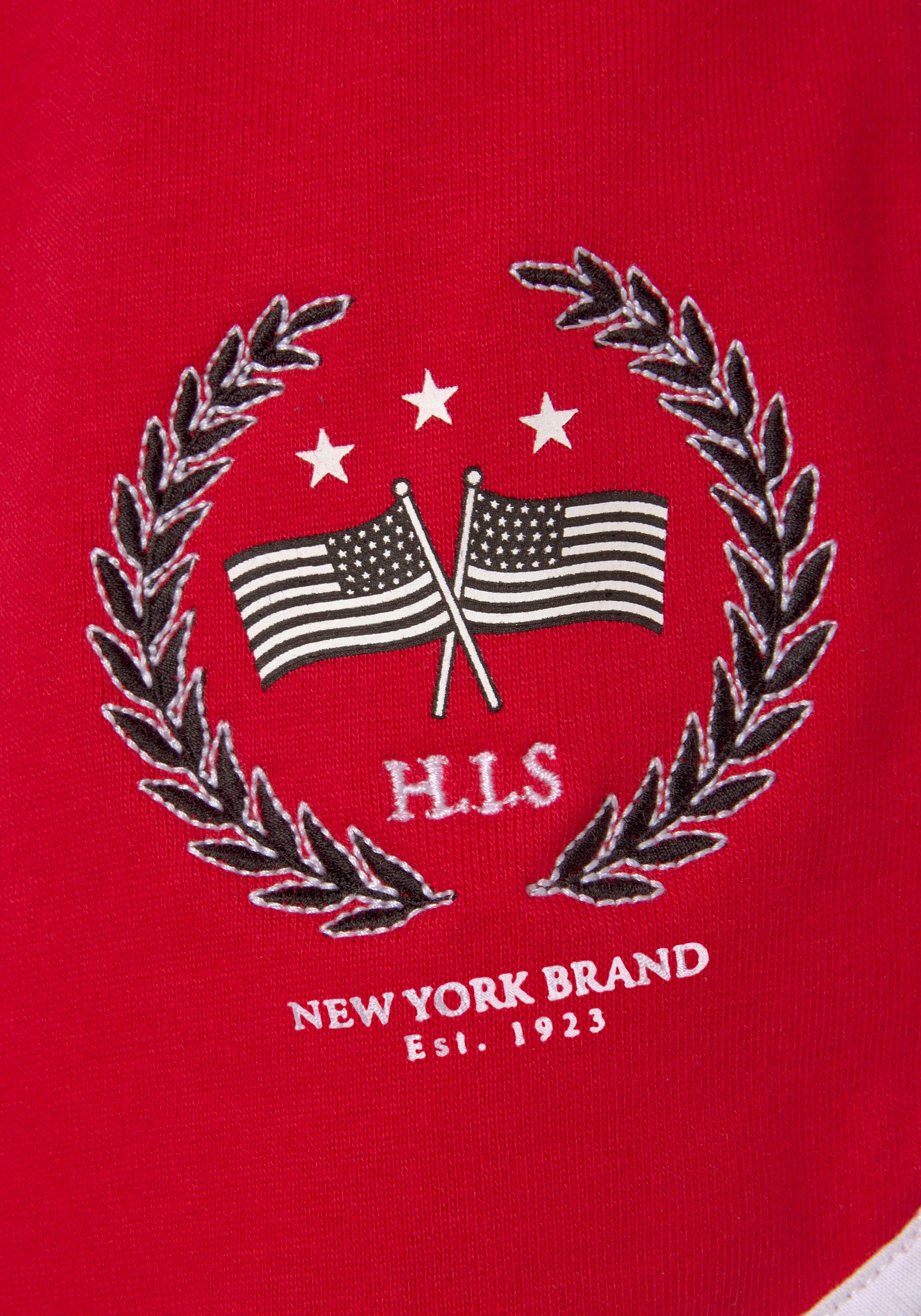 H.I.S Sweatshort -Relaxshorts met mooie borduursel, loungeanzug