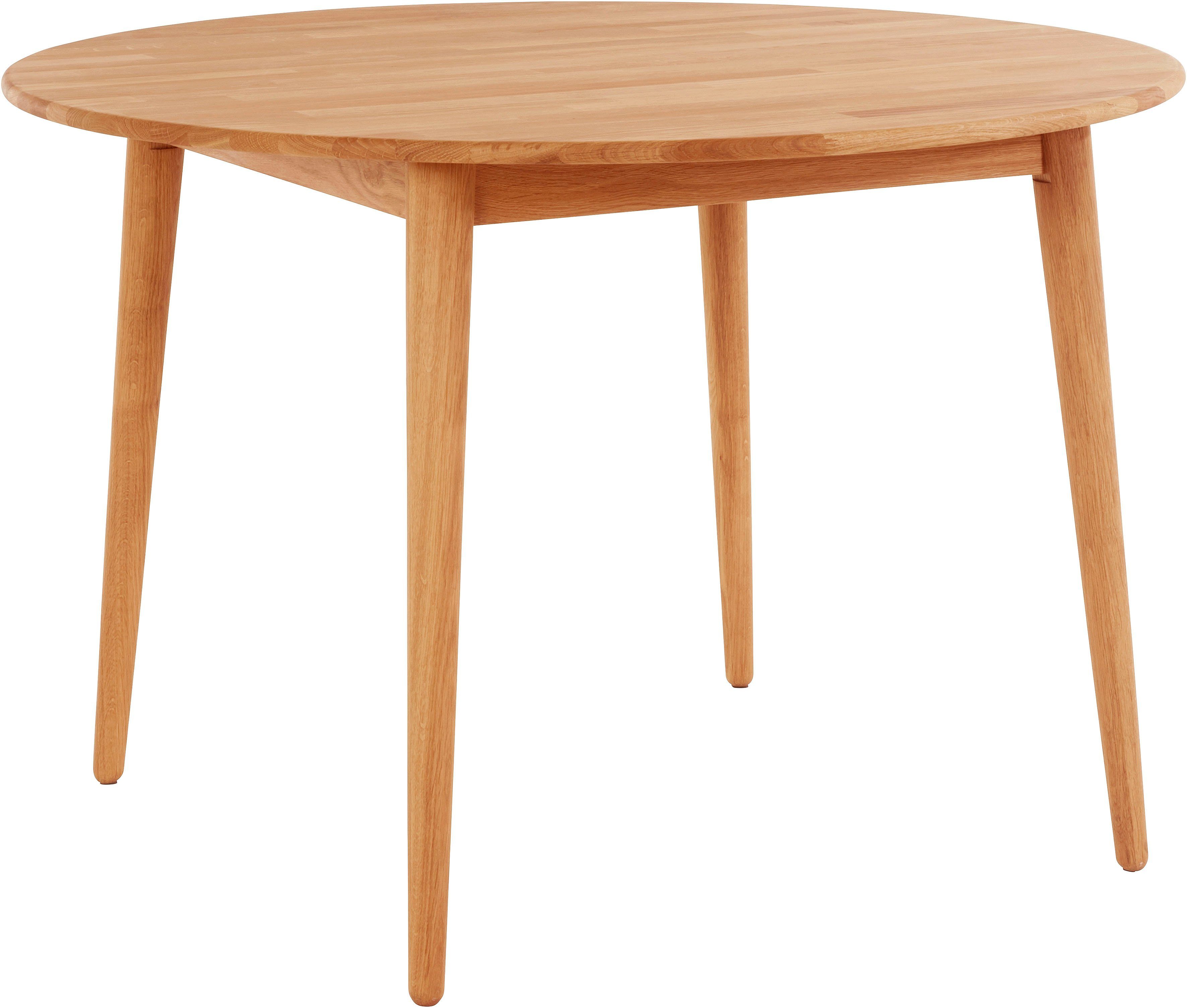 andas Eettafel Toarp Massief eikenhout eettafel in Scandi look, FSC-gecertificeerd