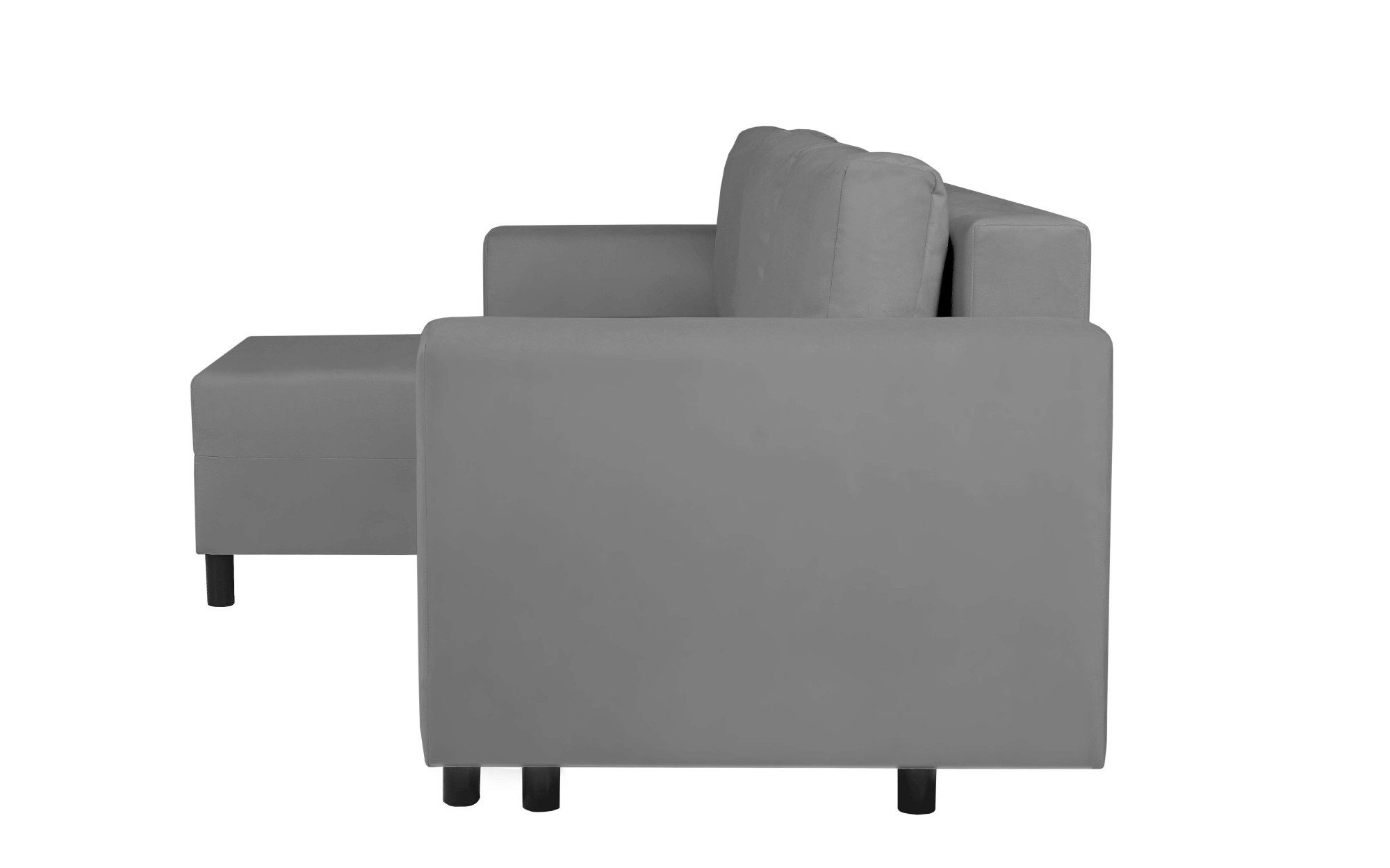 INOSIGN Hoekbank GLENOE slaapbank met bedlade, ottomane aan beide zijden te monteren L-vorm, afmetingen B/D/H: 230/135/84,5 cm, velvet & zachte structuur