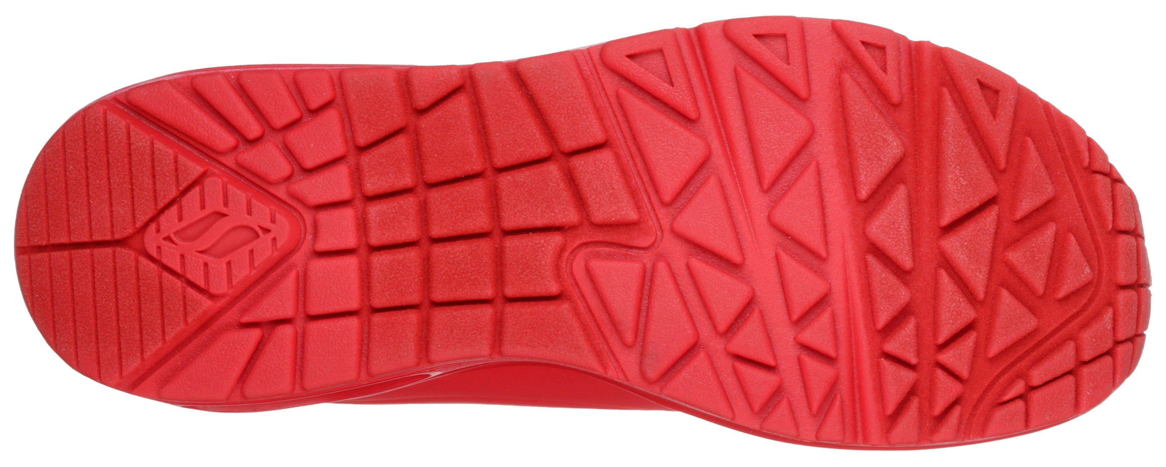 Skechers Sneakers met sleehak UNO STAND ON AIR Vrijetijdsschoen, lage schoen, veterschoen met zacht gevoerde binnenzool