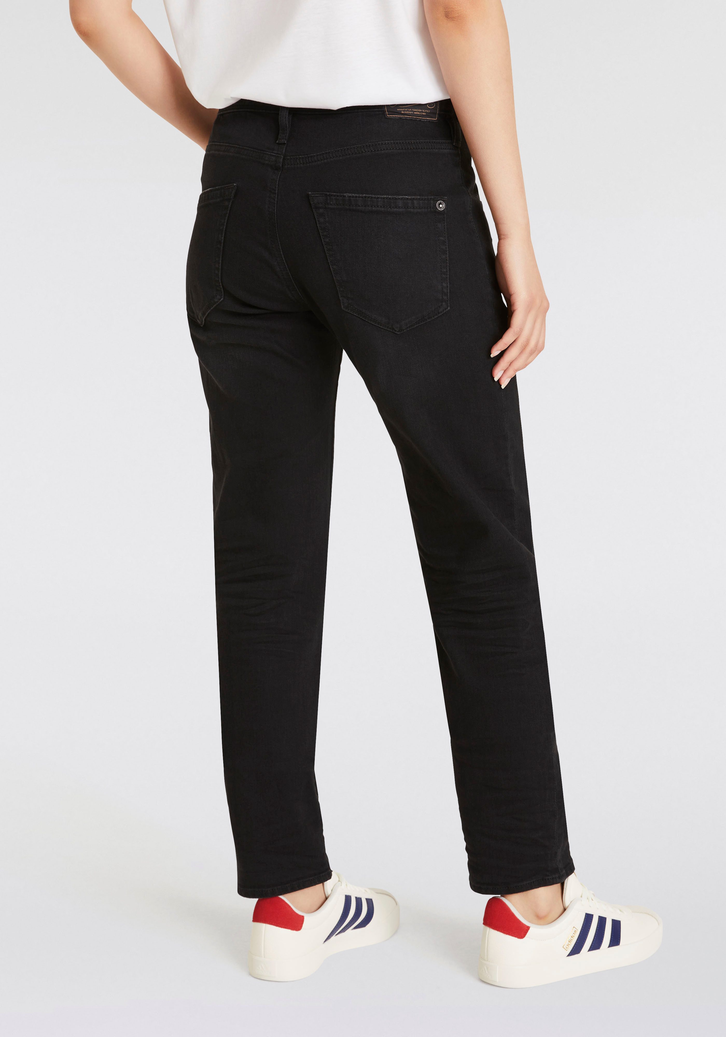 Herrlicher Boyfriendjeans Shyra Tap Long Recycled Denim Black Stretch