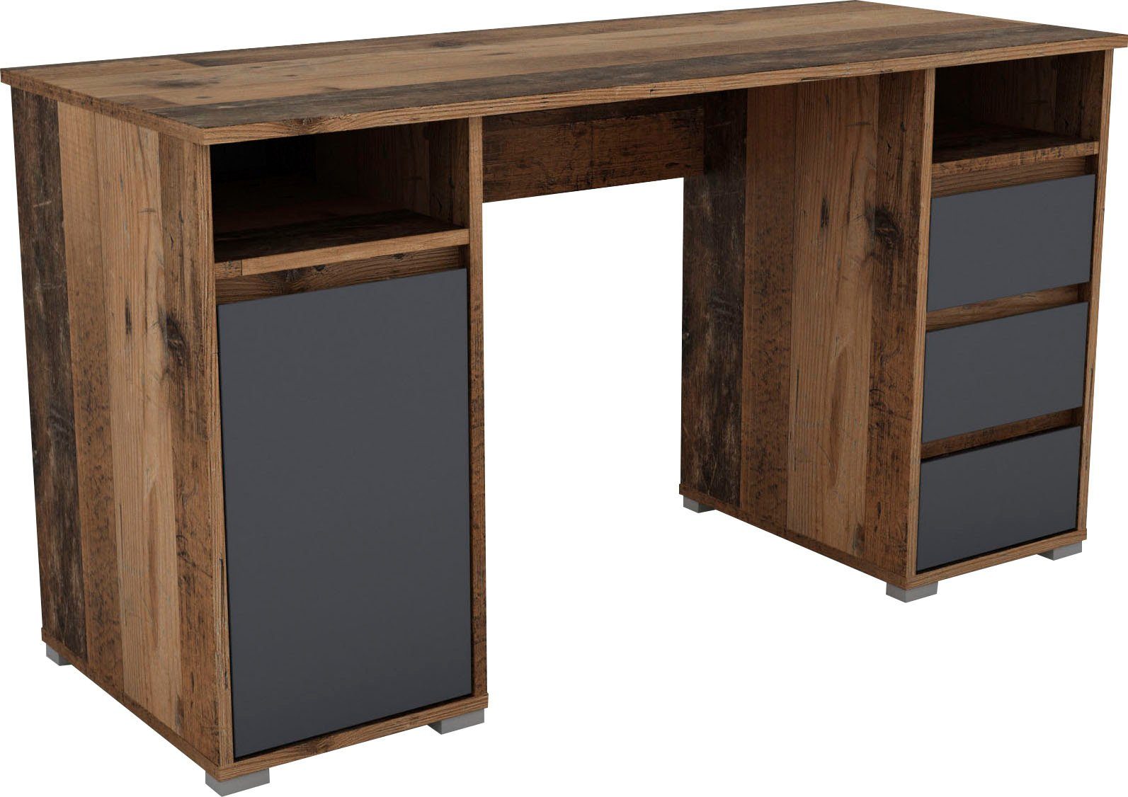 byLIVING Bureau Lobo Breedte 138 cm, computertafel met lades, in modern design