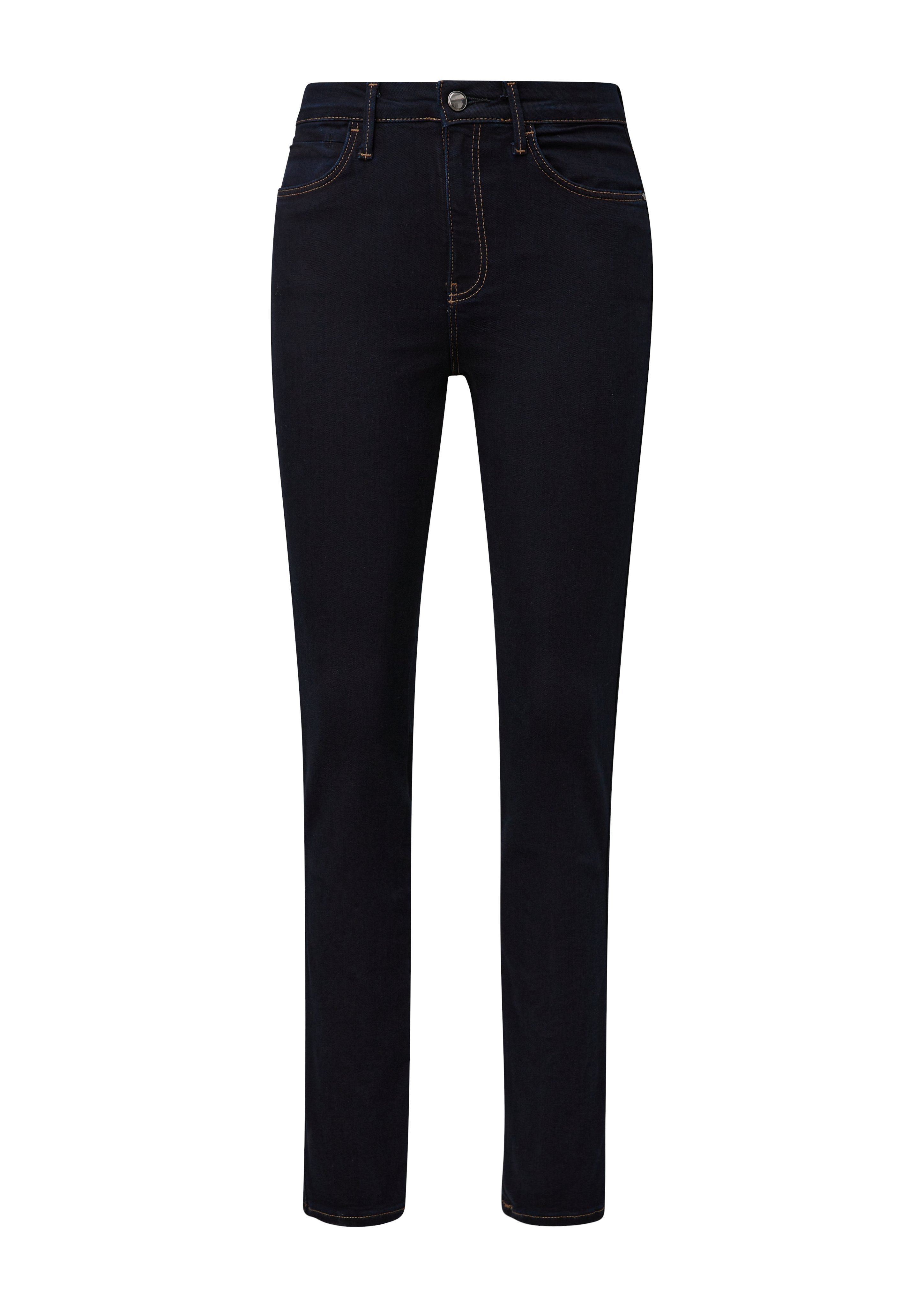 s.Oliver BLACK LABEL 5-pocket jeans met contrasterende stiksels