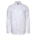 tommy hilfiger overhemd met lange mouwen cl oxford solid sf shirt wit