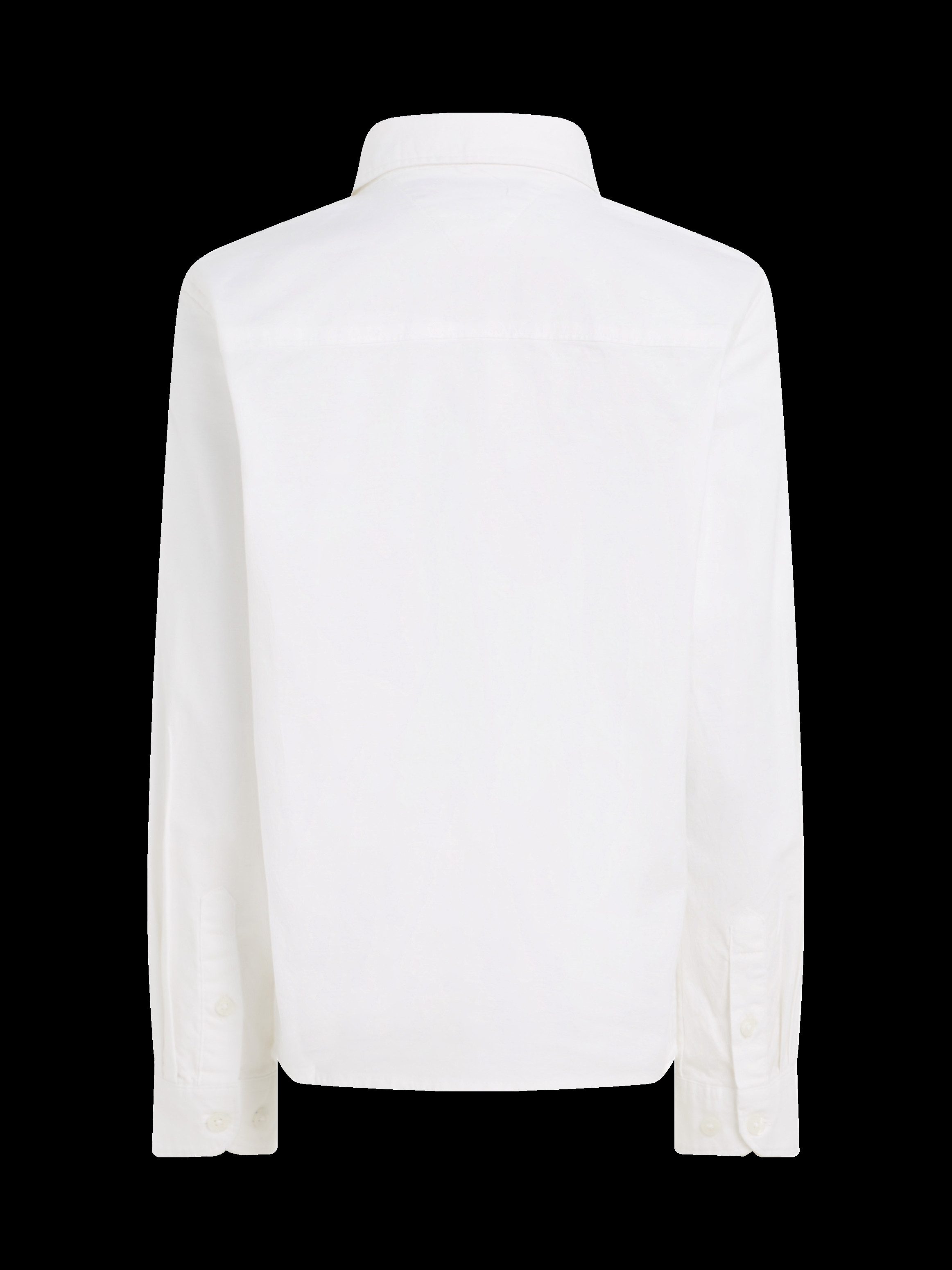 Tommy Hilfiger Overhemd met lange mouwen BOYS STRETCH OXFORD SHIRT L/S Kinderen tot 16 jaar, button-down kraag, lange mouwen, logo-vlag