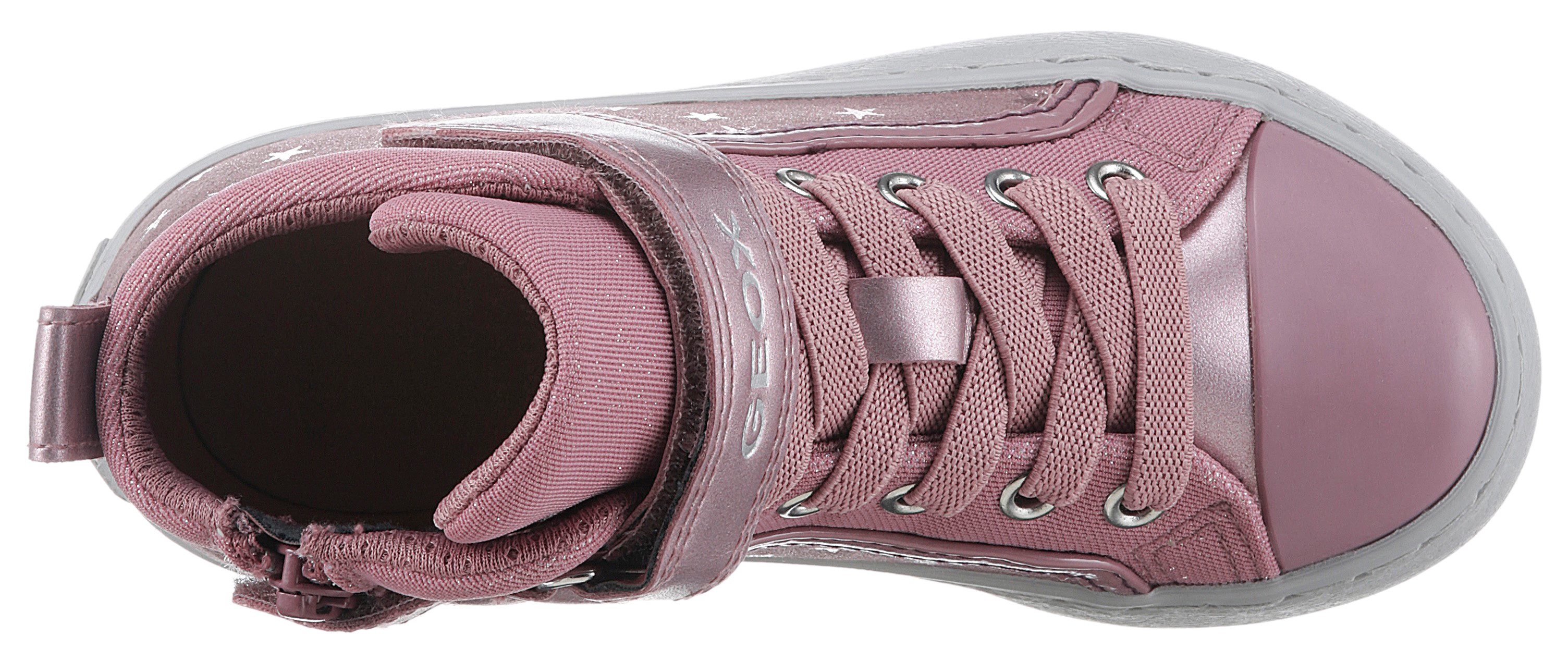 Geox Sneakers J KALISPERA GIRL I High top sneaker, veterschoenen, vrijetijdsschoen met elastische band