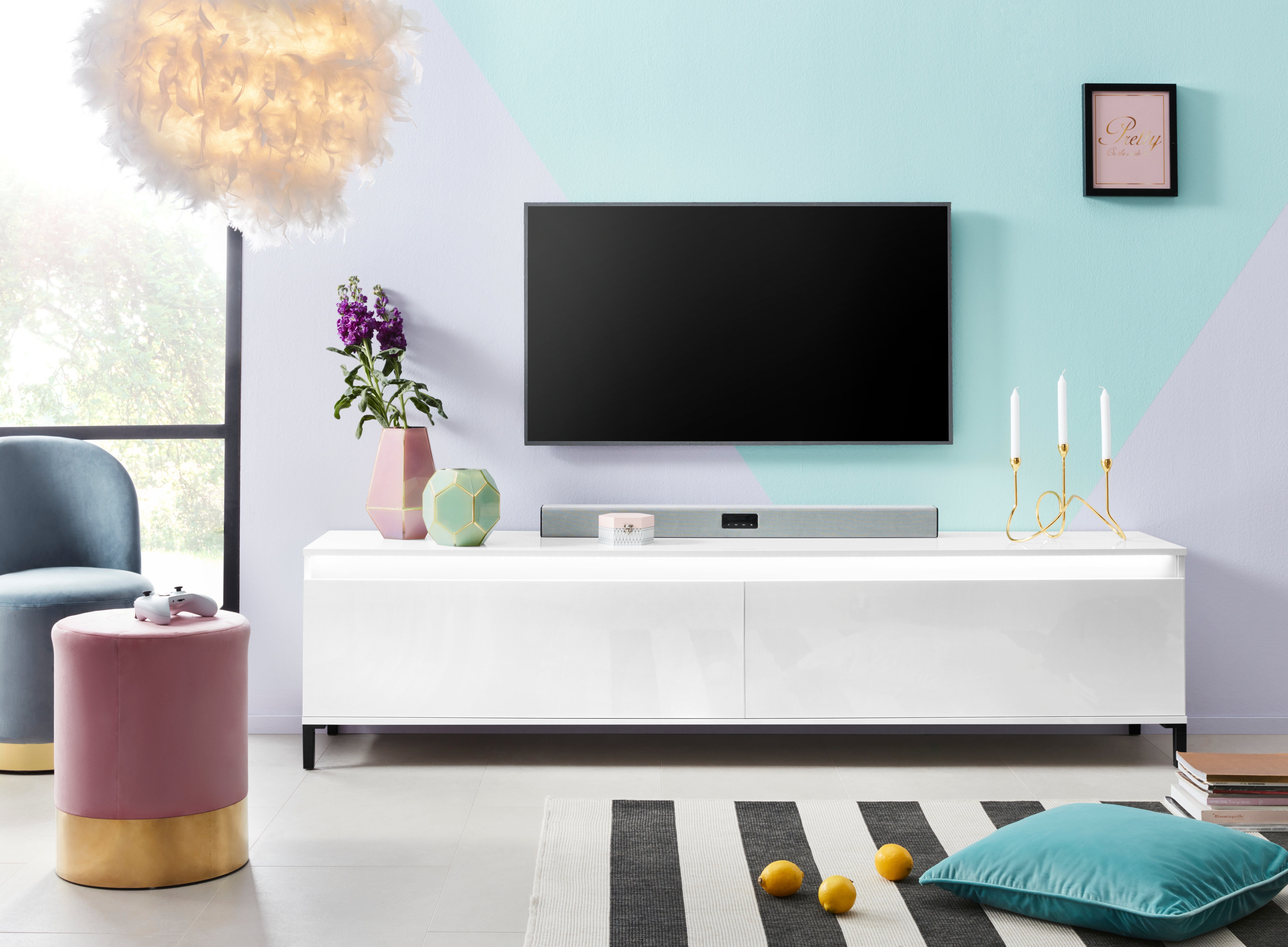 INOSIGN Tv-meubel Genio Breedte 200 cm, met omkeerbare strook