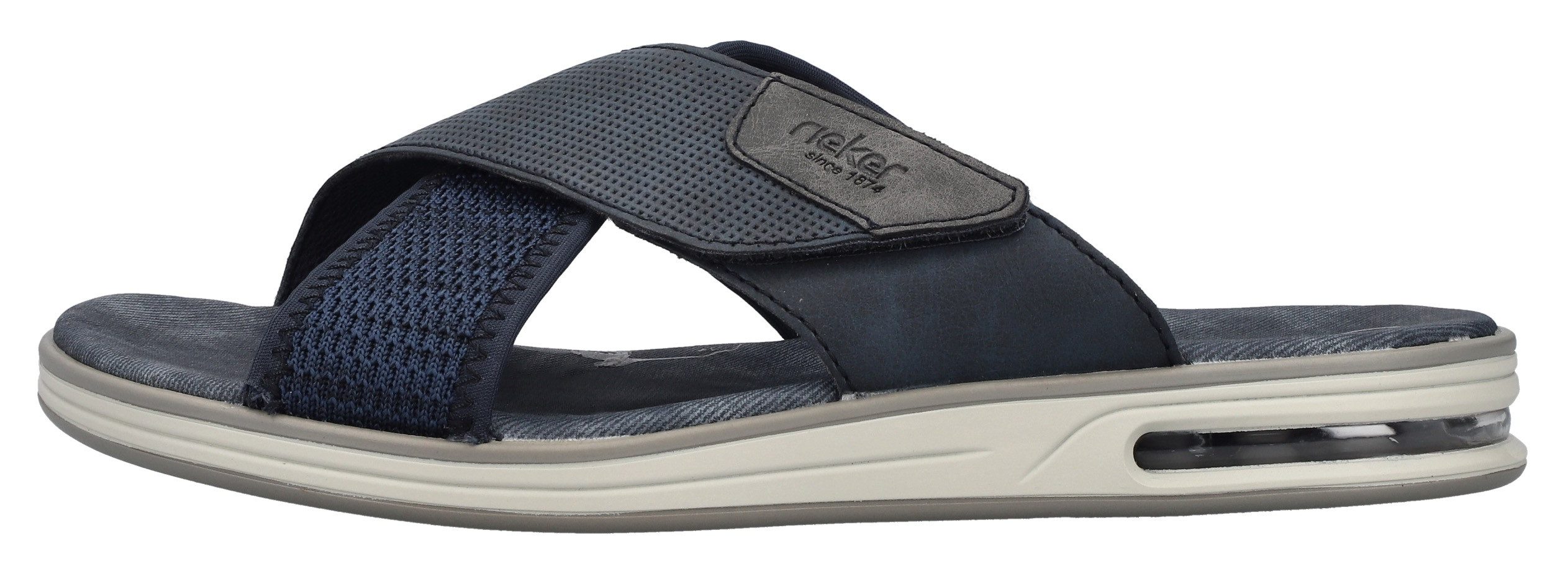 Rieker Slippers , zomerschoen, strand schoen, slippers, huisschoen met klittenband