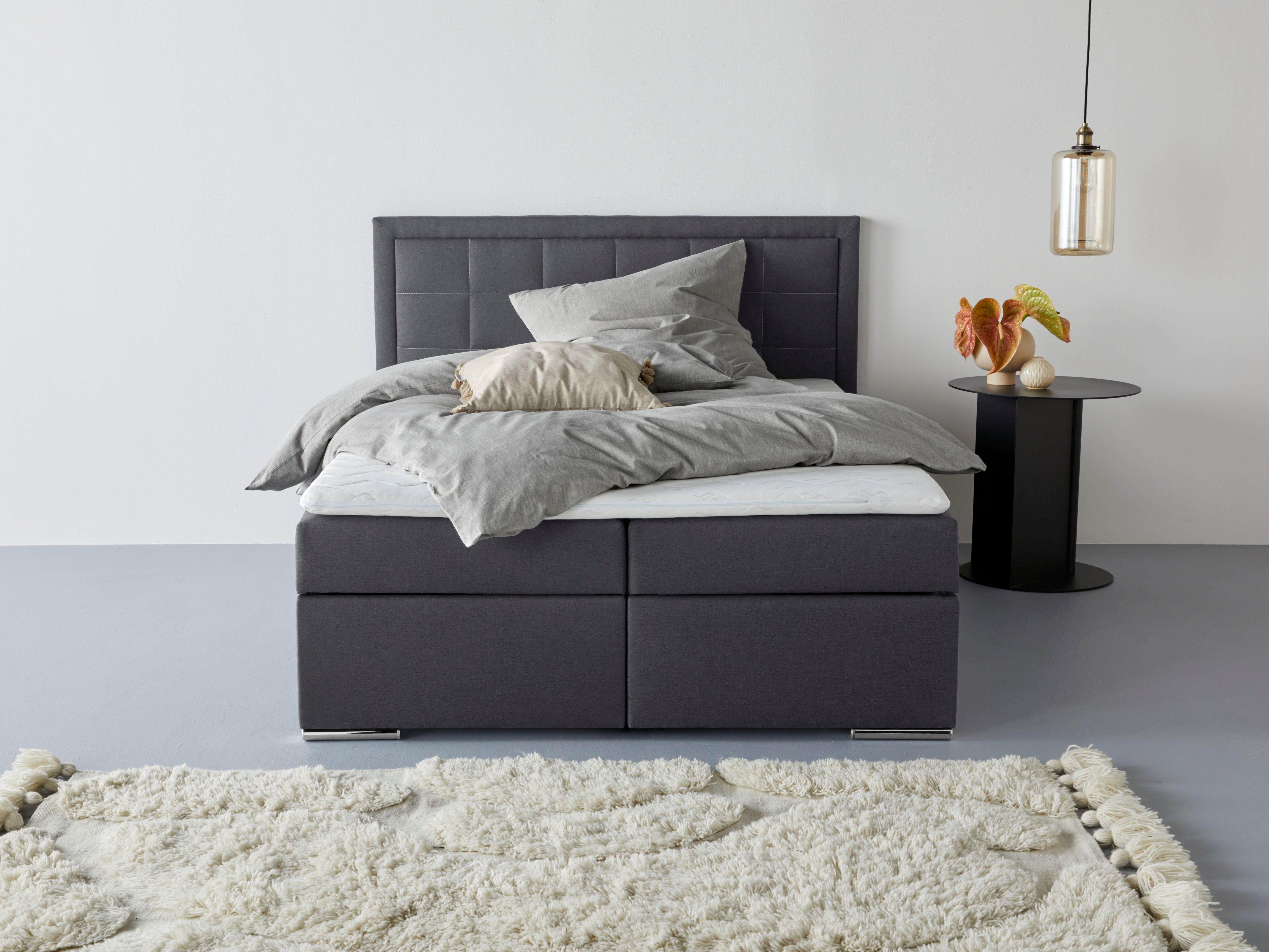 COLLECTION AB Boxspring "Athena", OTTOs keuze, topseller optioneel met bedlade inclusief topper bij uitvoering met matras, in hardheden h2, h3, h4