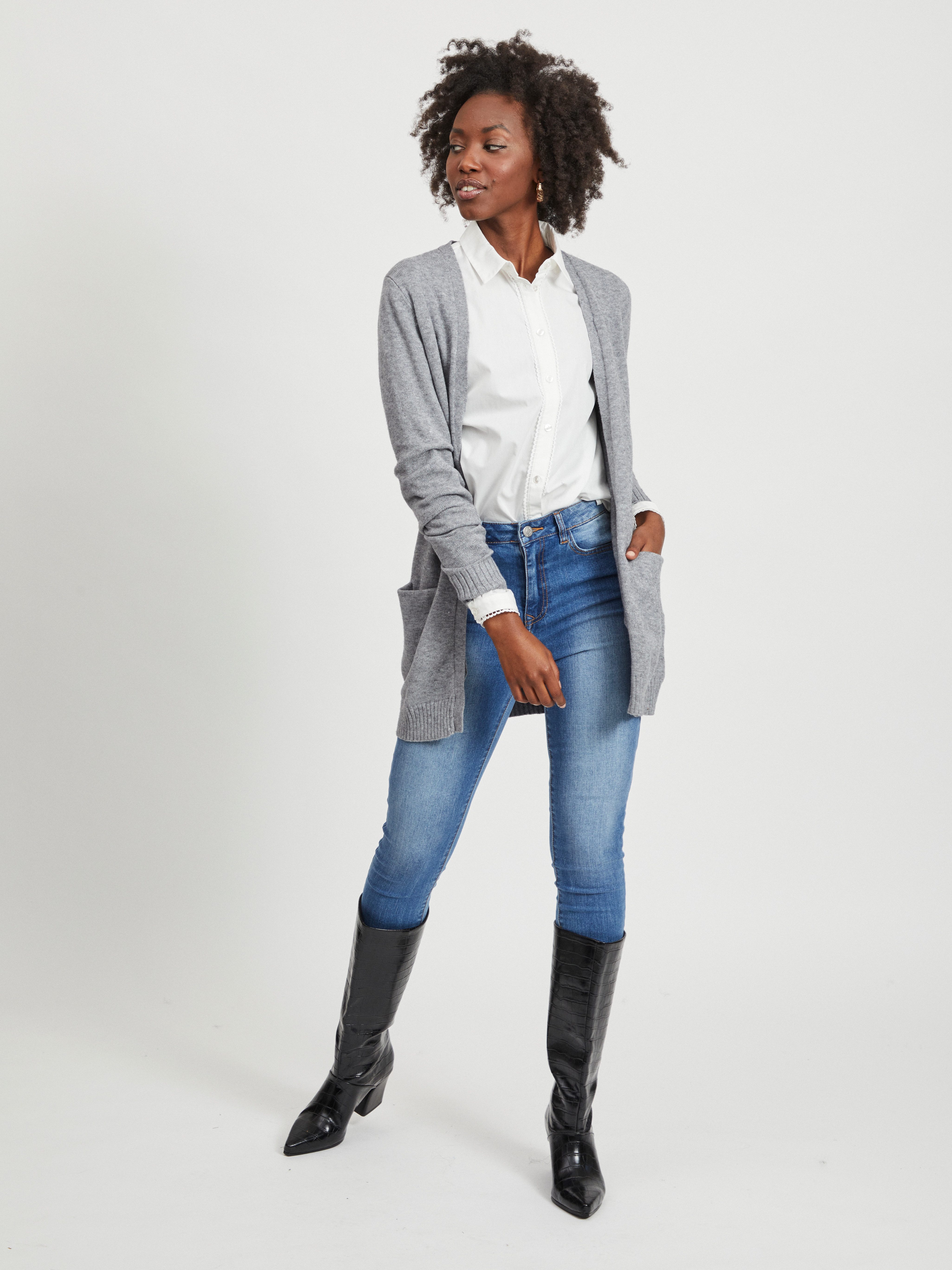 Vila Vest VIRIL OPEN L/S KNIT CARDIGAN - NOOS