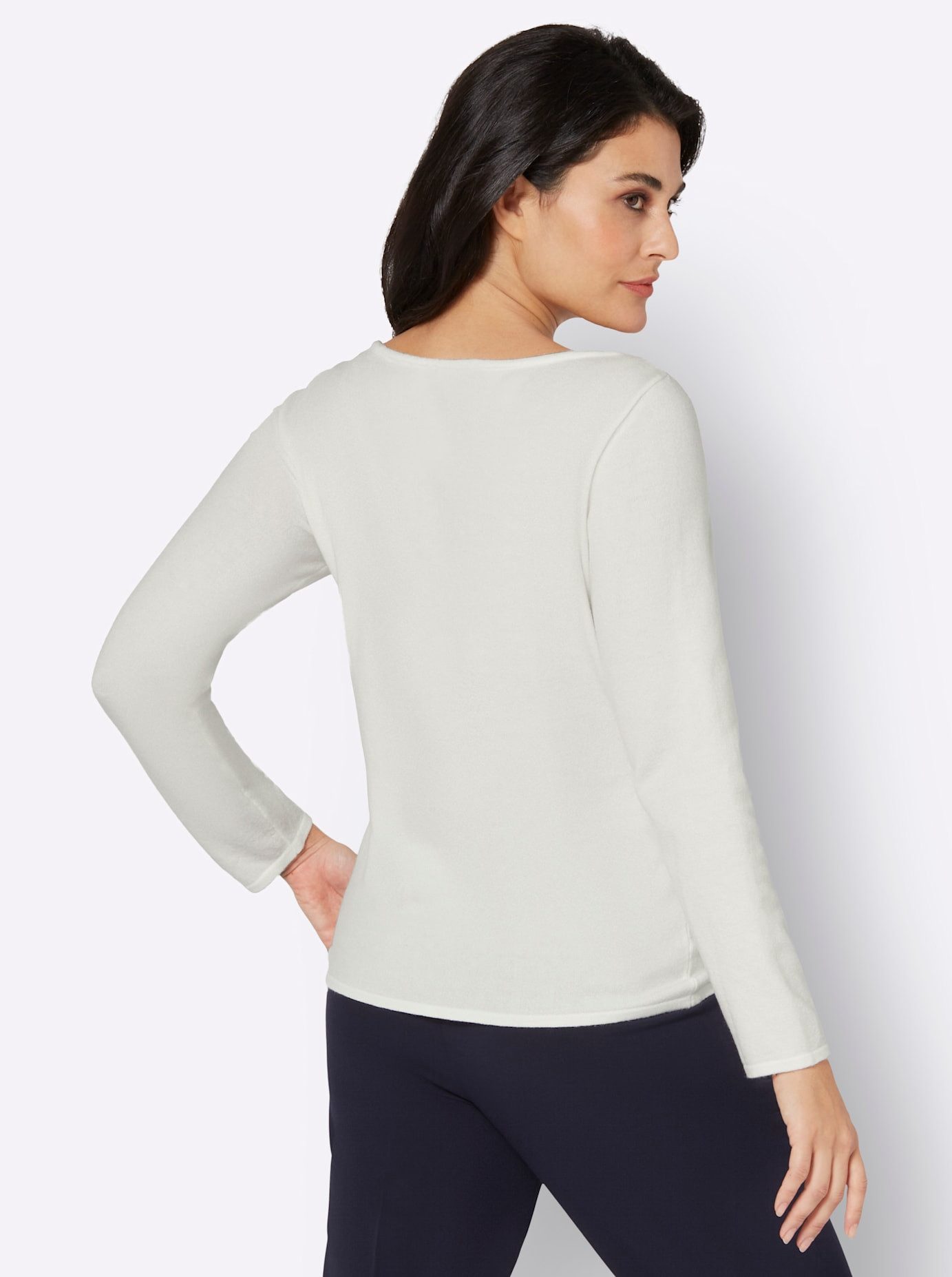 Creation L Gebreide trui Modal-mix Pullover