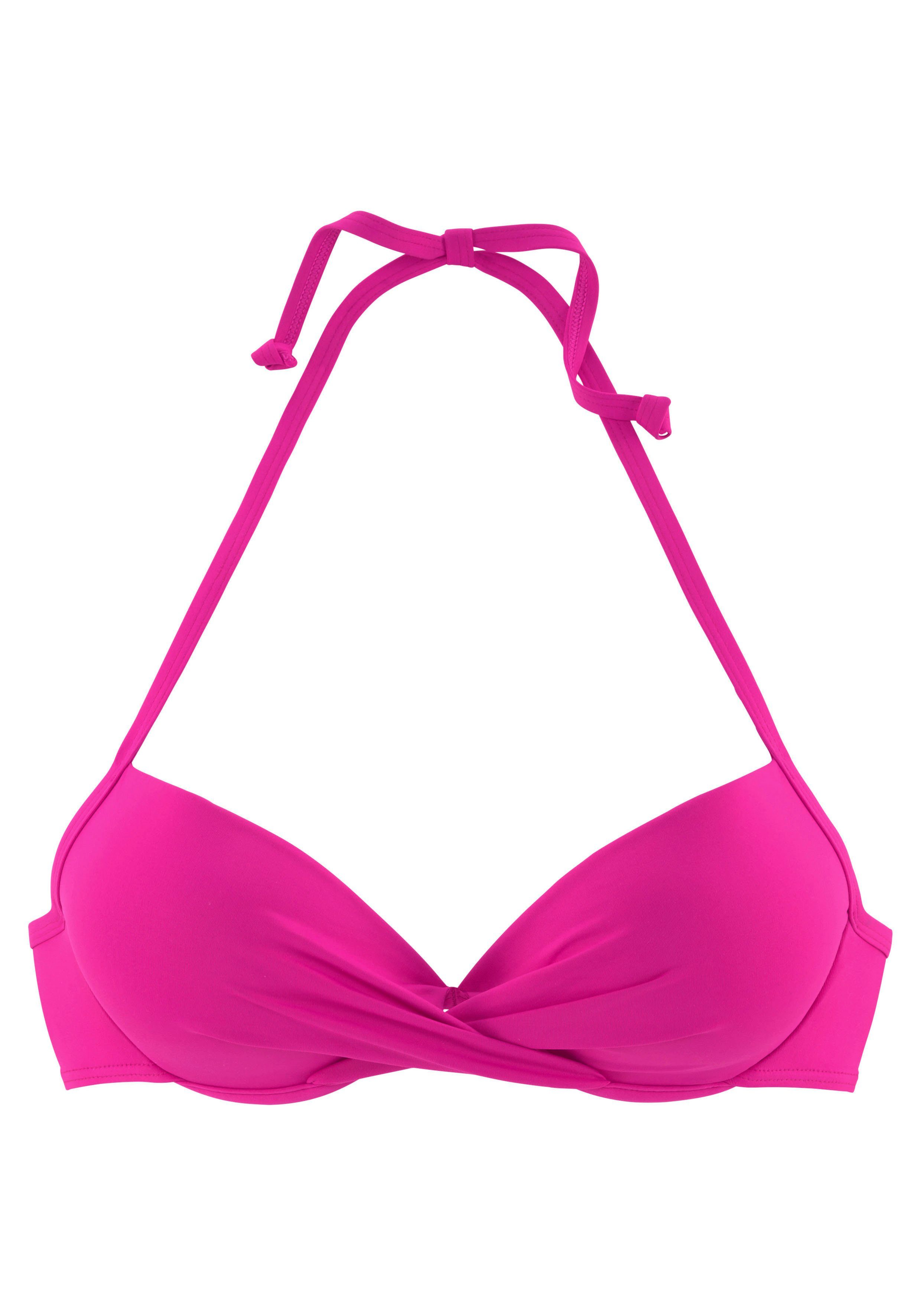 s.Oliver RED LABEL Beachwear Push-upbikinitop Spain in wikkellook