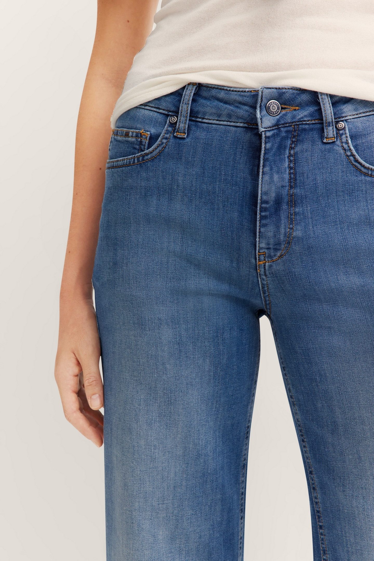 Bugatti 5-pocket jeans met rechte pijpen