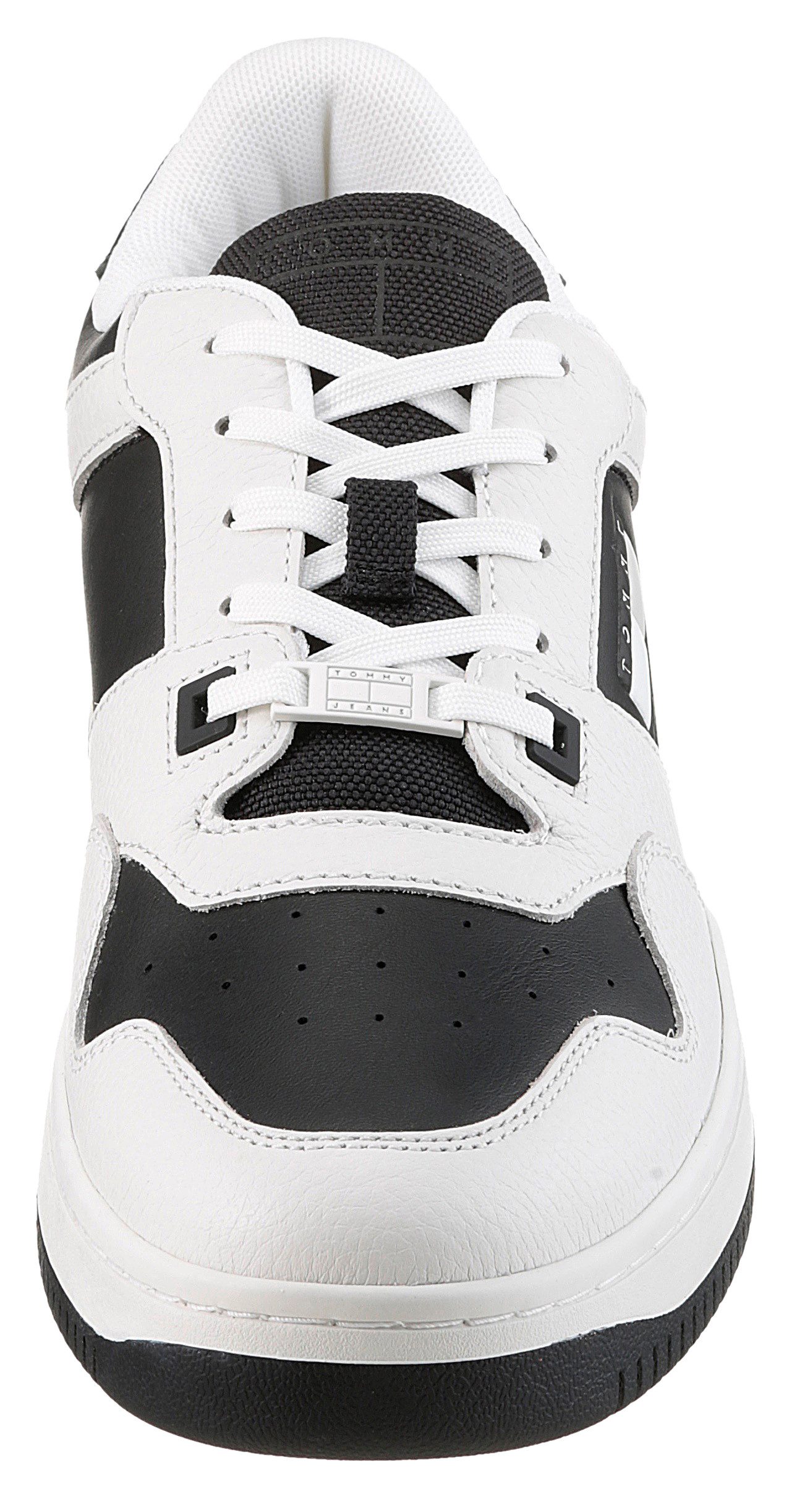 TOMMY JEANS Sneakers TJM RETRO BASKET CUPSOLE TUMBLE , vrijetijdsschoen, halfschoen, veterschoen met gepolsterde schacht