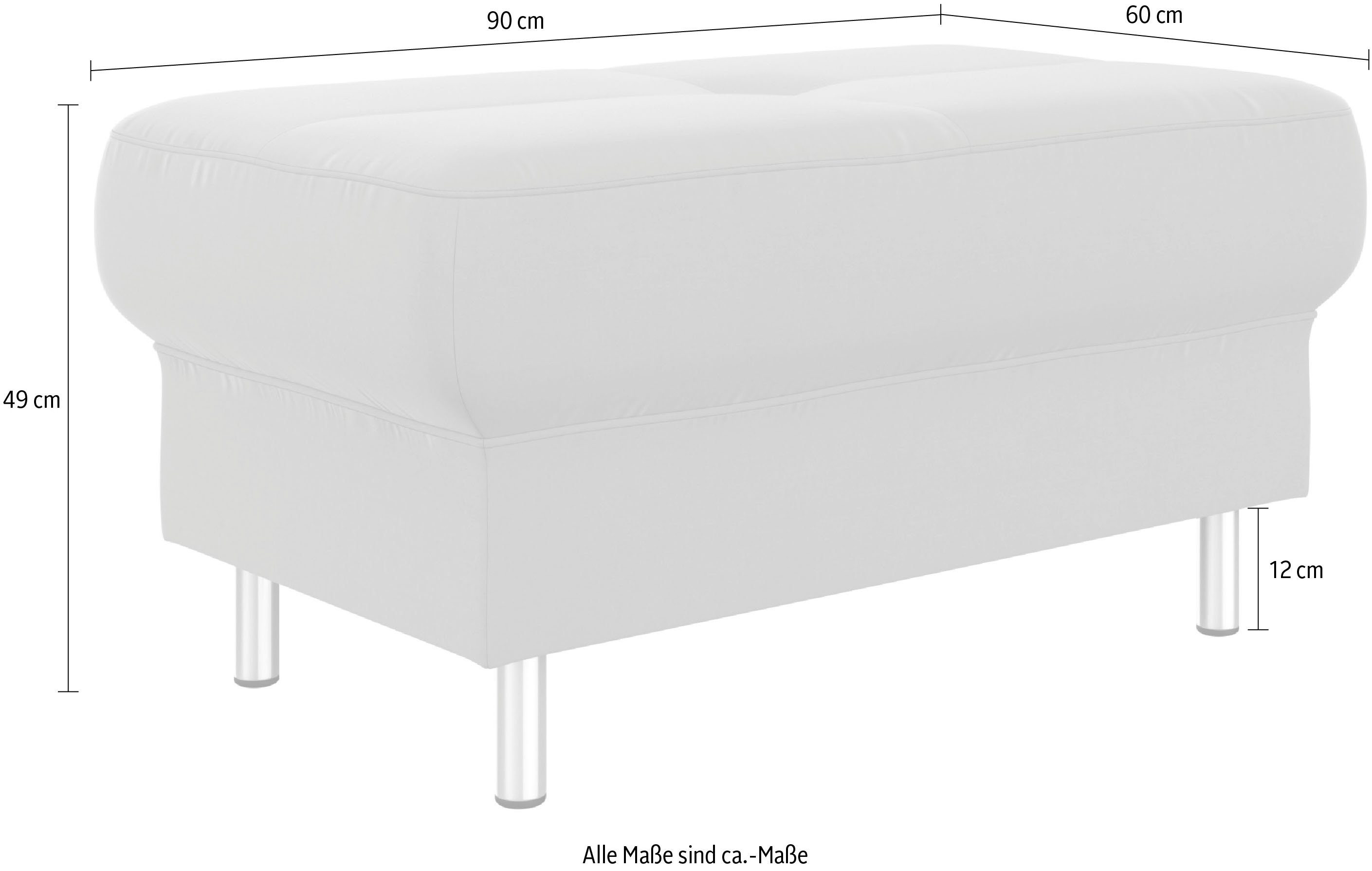 INOSIGN Hocker Maredo Binnenveringsinterieur, passend bij de 'Maredo'-serie