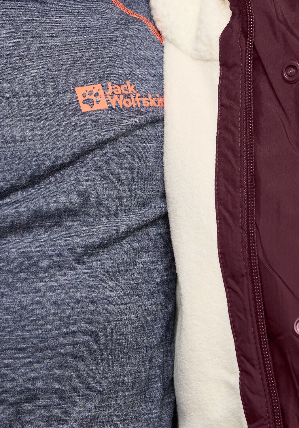Jack Wolfskin Gewatteerde jas Jacket SNOWBEAR voor kinderen