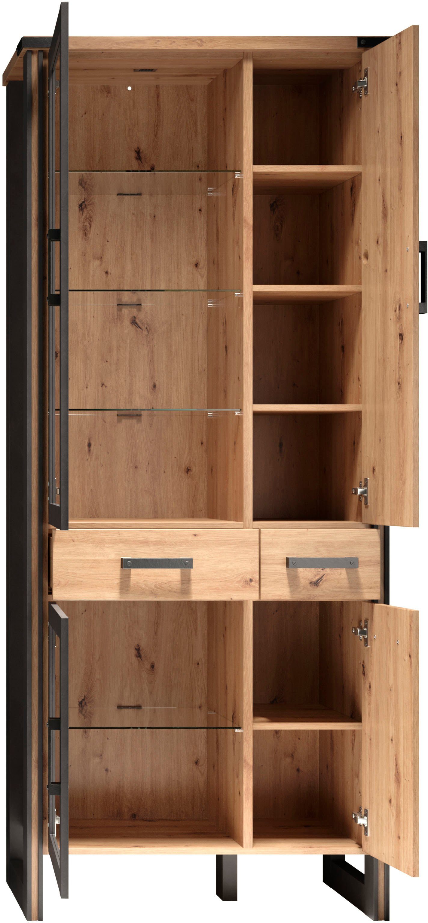 Home affaire Vitrinekast Mia Modern design (1 stuk)