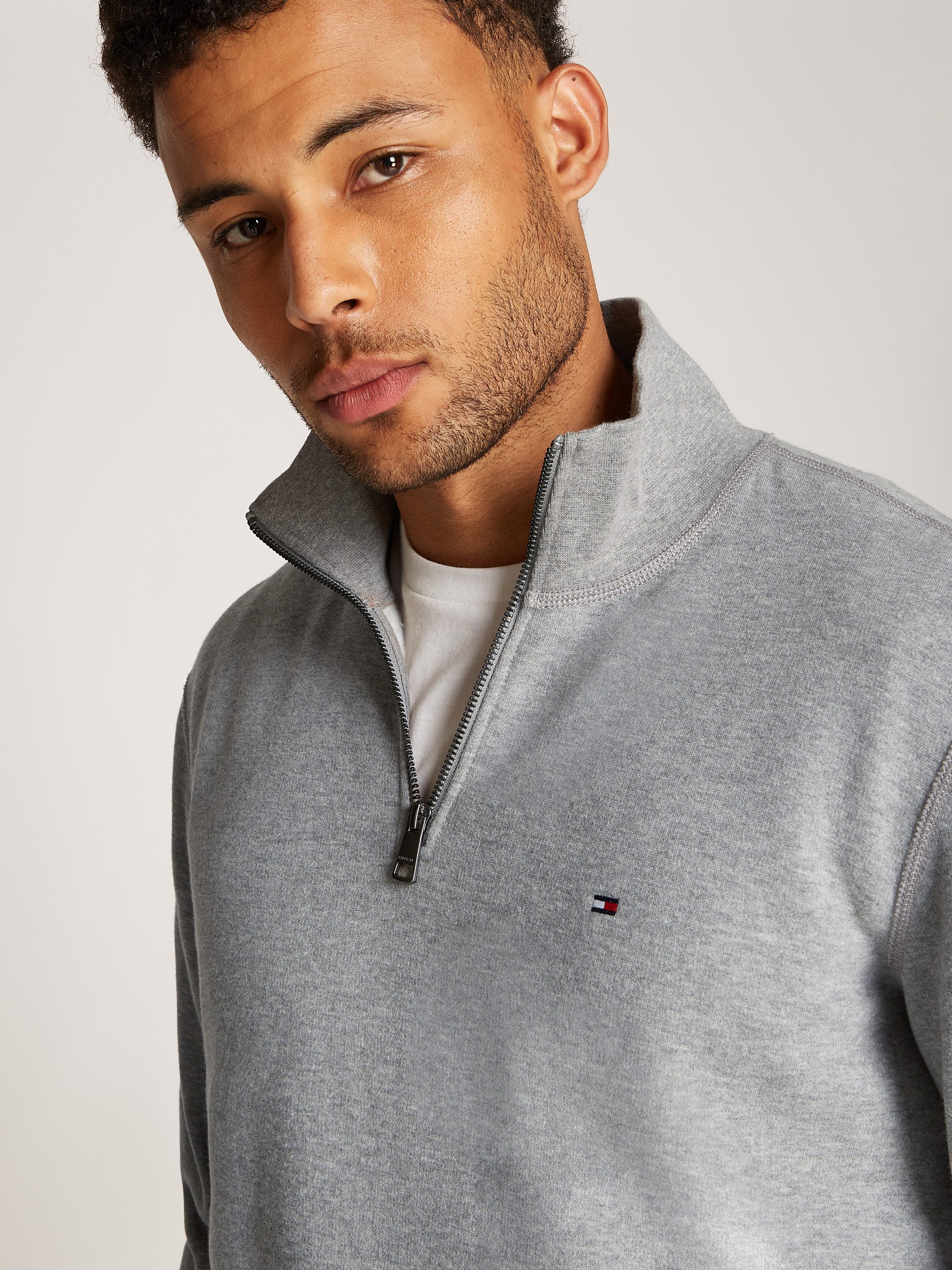 Tommy Hilfiger Sweatshirt ESSENTIAL FLEECE 1/4 ZIP