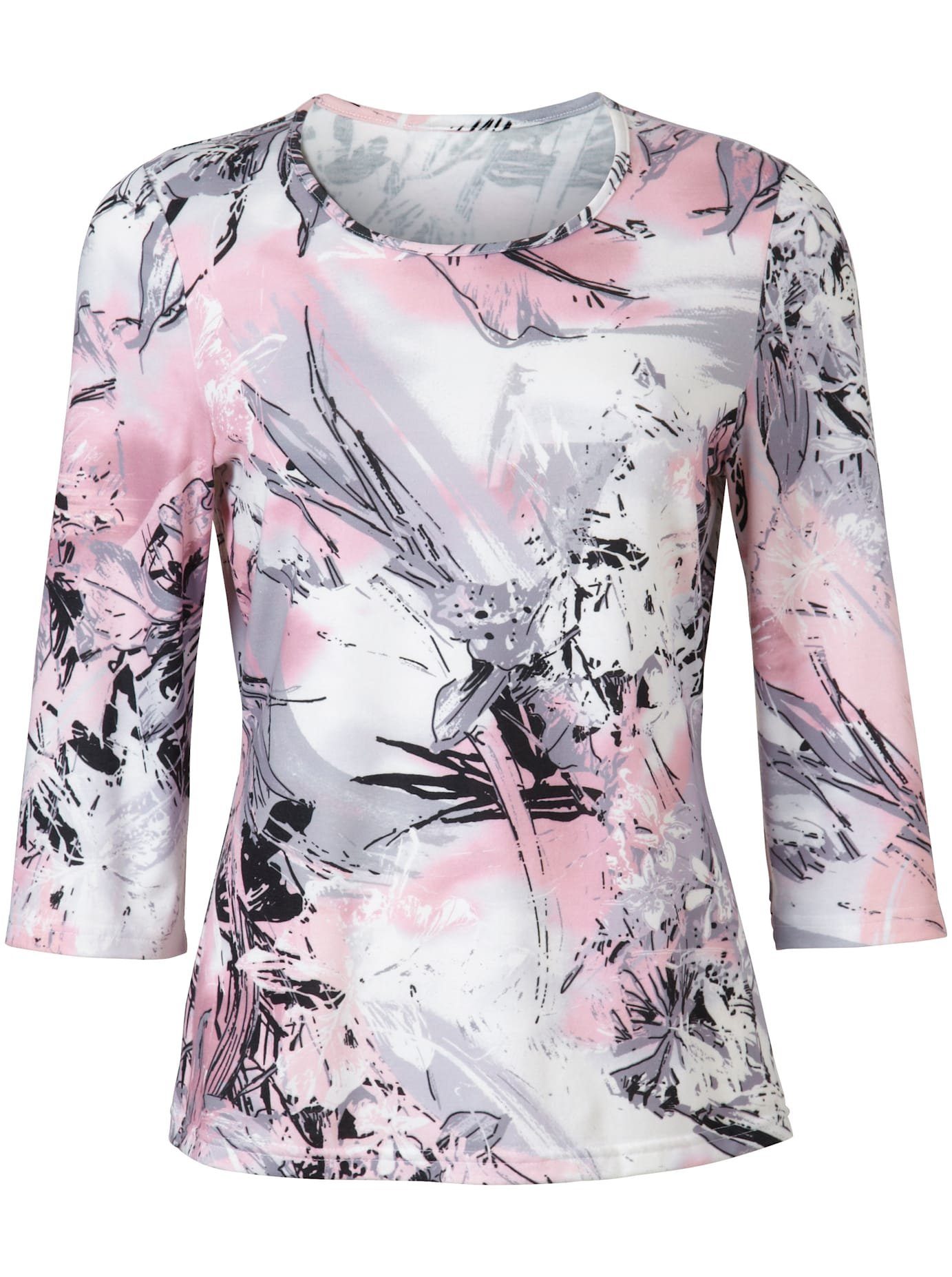 Classic Shirt met 3/4-mouwen Shirt (1-delig)