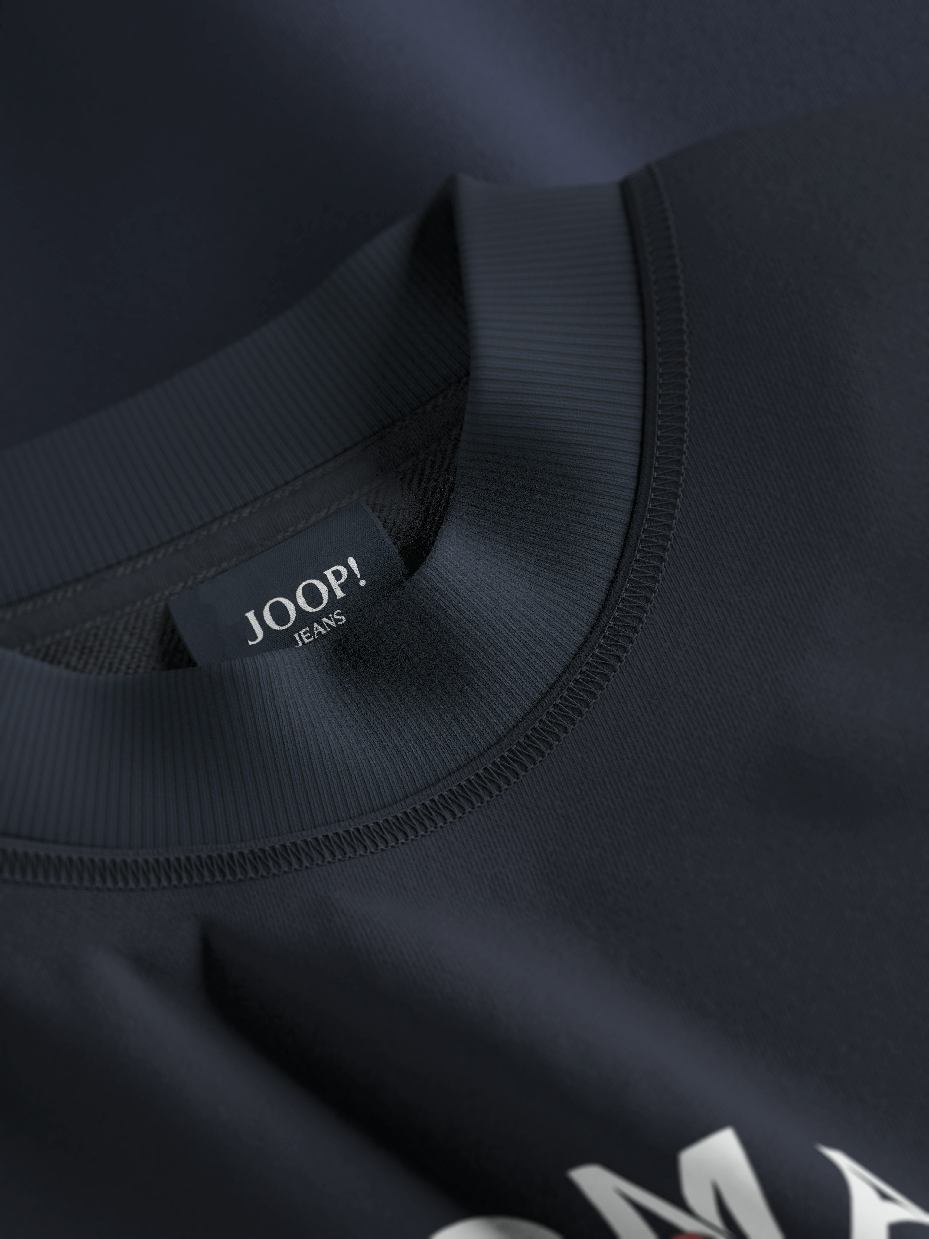 Joop Jeans Sweatshirt Demos Label aan de zijkant van de romp, logoprint