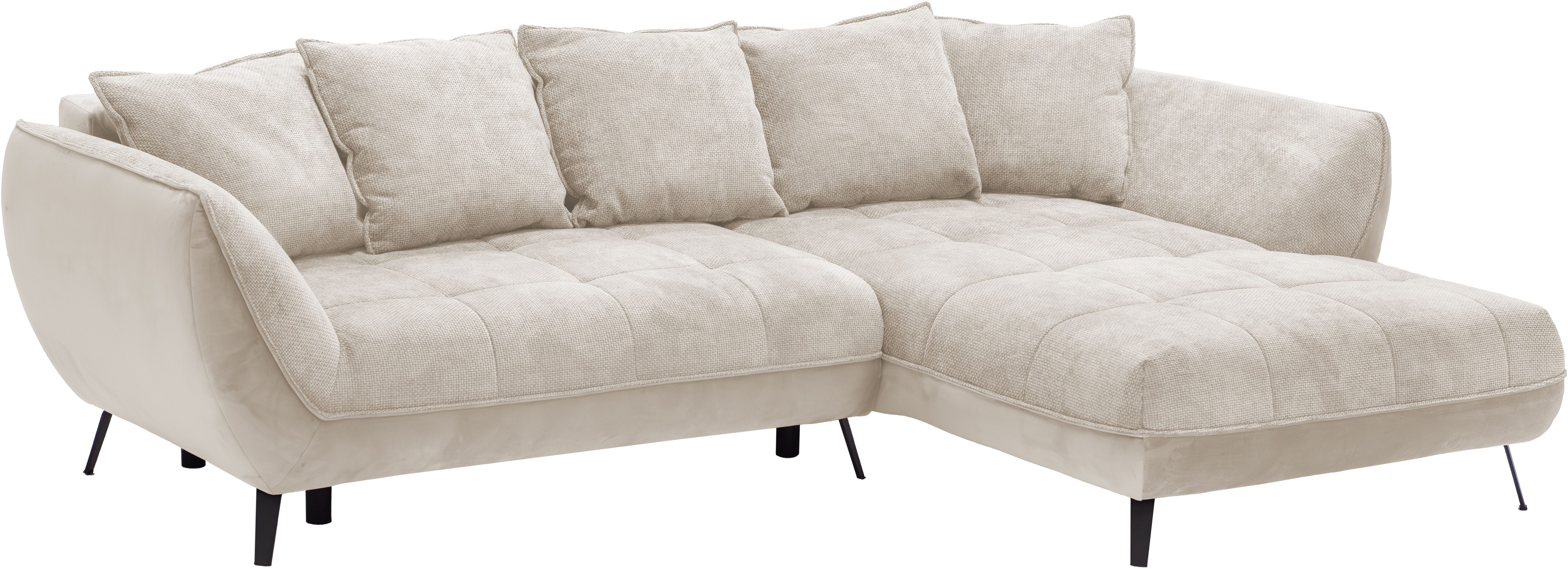 exxpo - sofa fashion Hoekbank Midway met eenvoudige Easy-Lift bedfunctie, comfortabel en modern