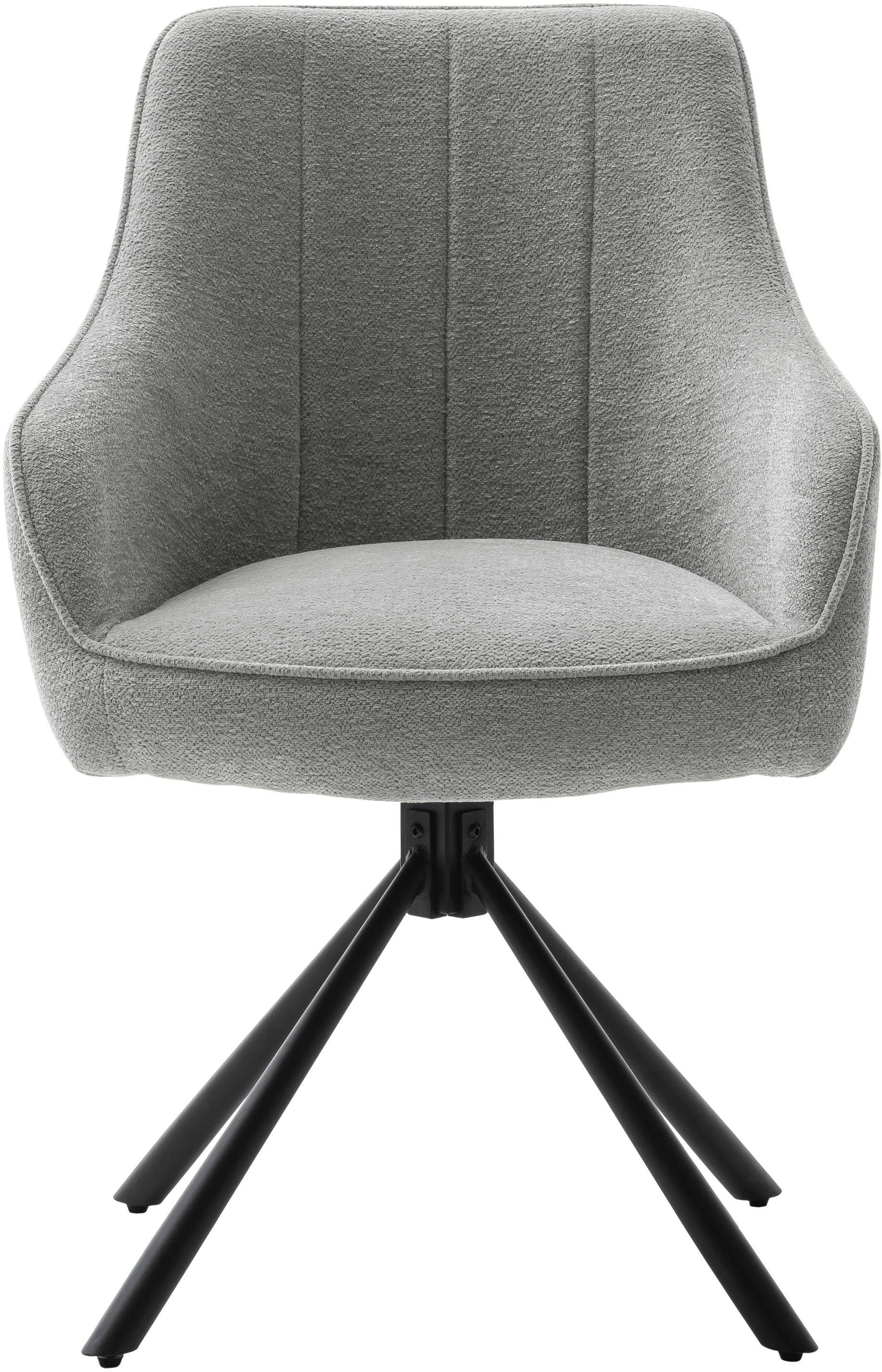 MCA furniture Eetkamerstoel KASAMA (2-pack), 180° draaibaar, belastbaarheid 120 kg, zithoogte ca. 51 cm