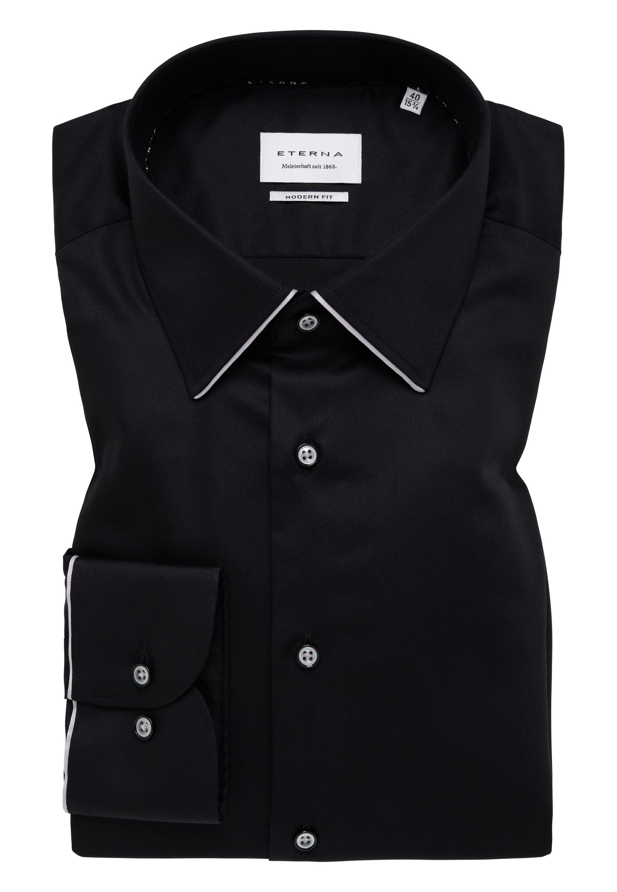 Eterna Overhemd met lange mouwen MODERN FIT NON IRON (strijkvrij)