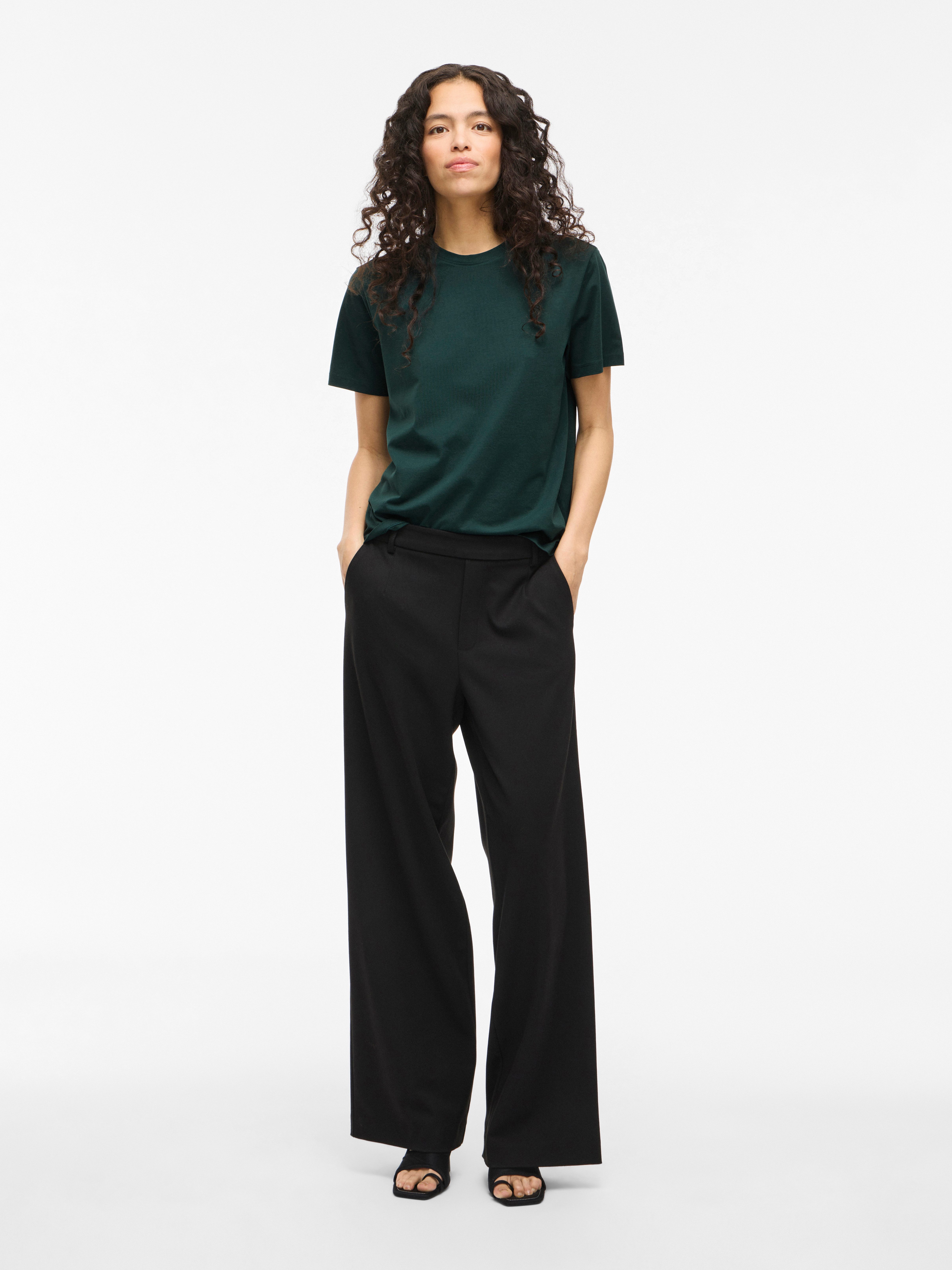 Vila Shirt met korte mouwen VINORA S/S T-SHIRT - NOOS