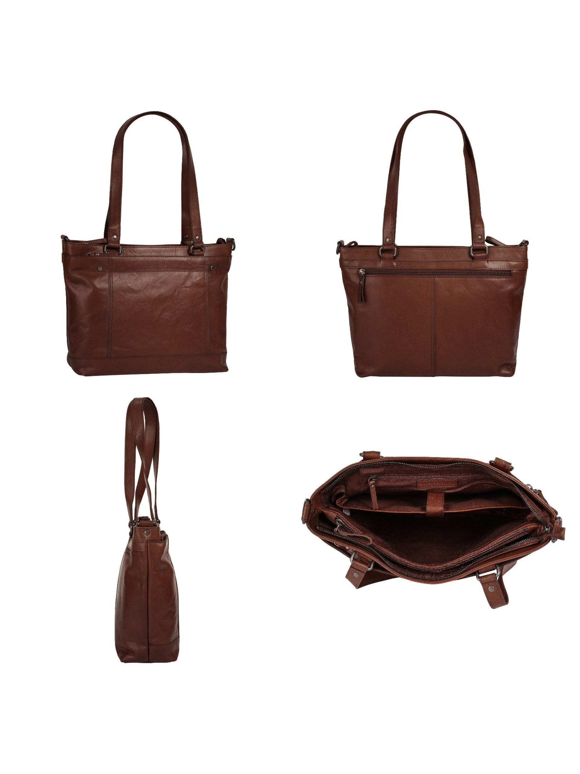 Spikes & Sparrow Shopper echt leder