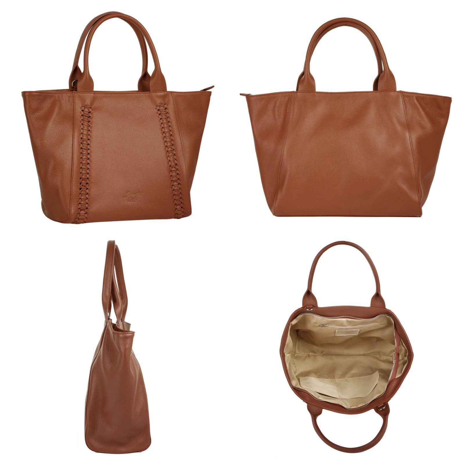 Samantha Look Shopper echt leer, made in italy
