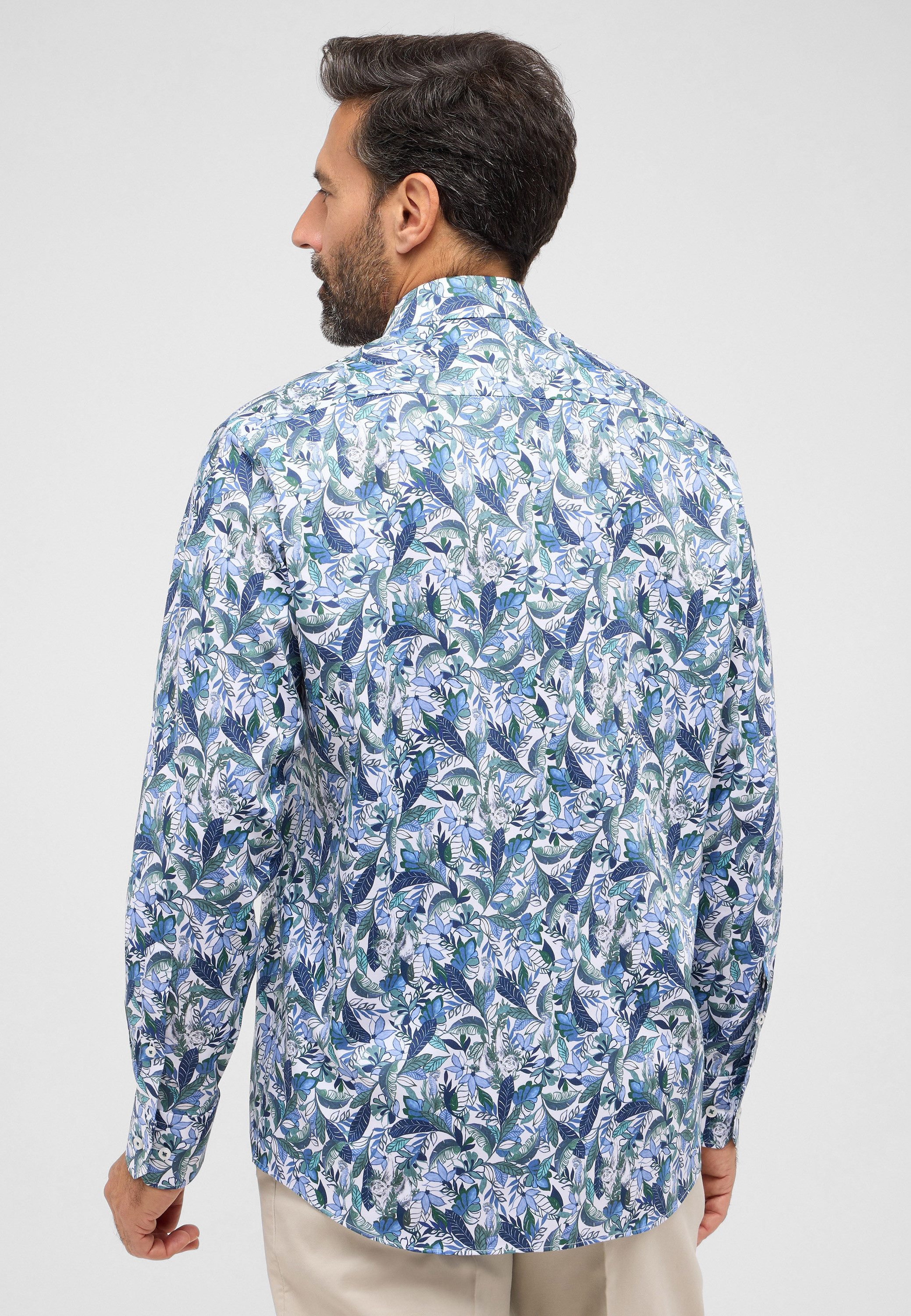 Eterna Overhemd met lange mouwen Comfort fit NON IRON (strijkvrij)