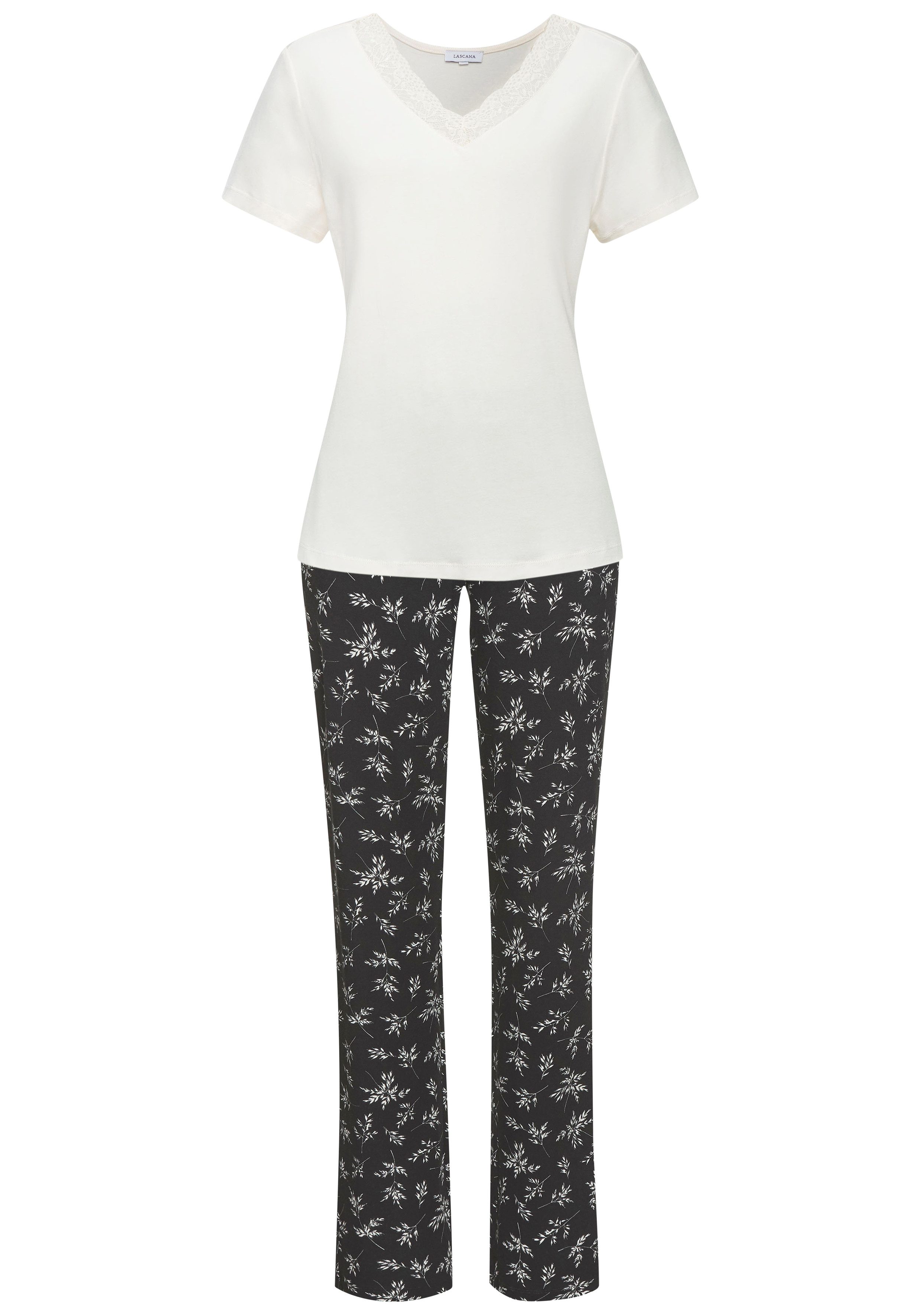 Vivance Dreams Pyjama met leuke bloemenprint (set, 2-delig)