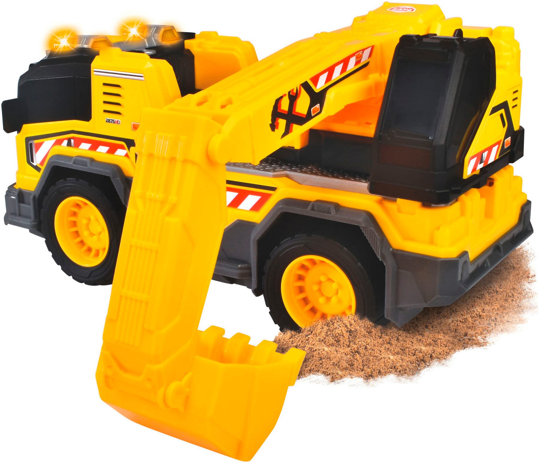 Dickie Toys Speelgoed-bouwauto Excavator Truck met licht en geluid