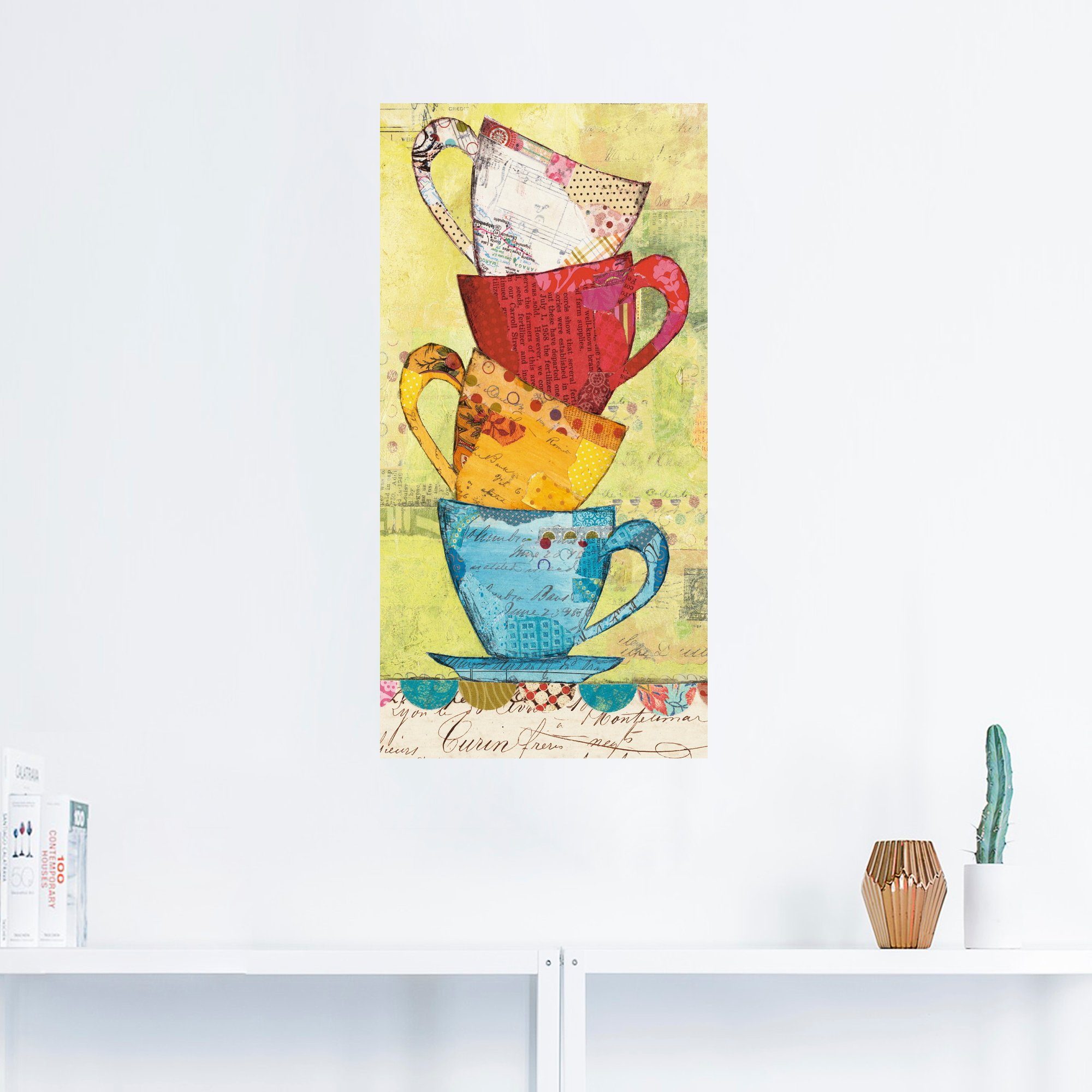 Artland Artprint Kom voor koffie als artprint op linnen, poster, muursticker in verschillende maten