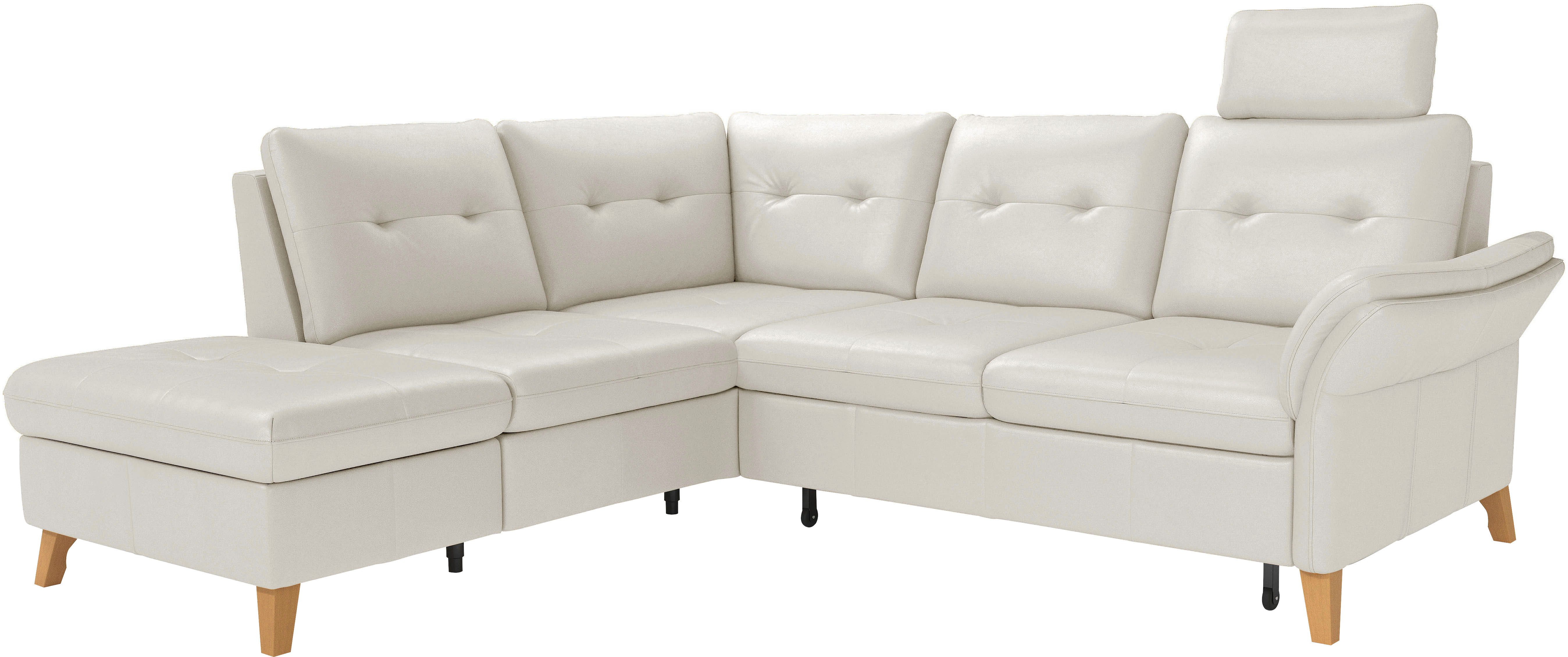 sit&more Hoekbank Göteborg inclusief zitdiepteverstelling, optioneel met bedfunctie & bedlade
