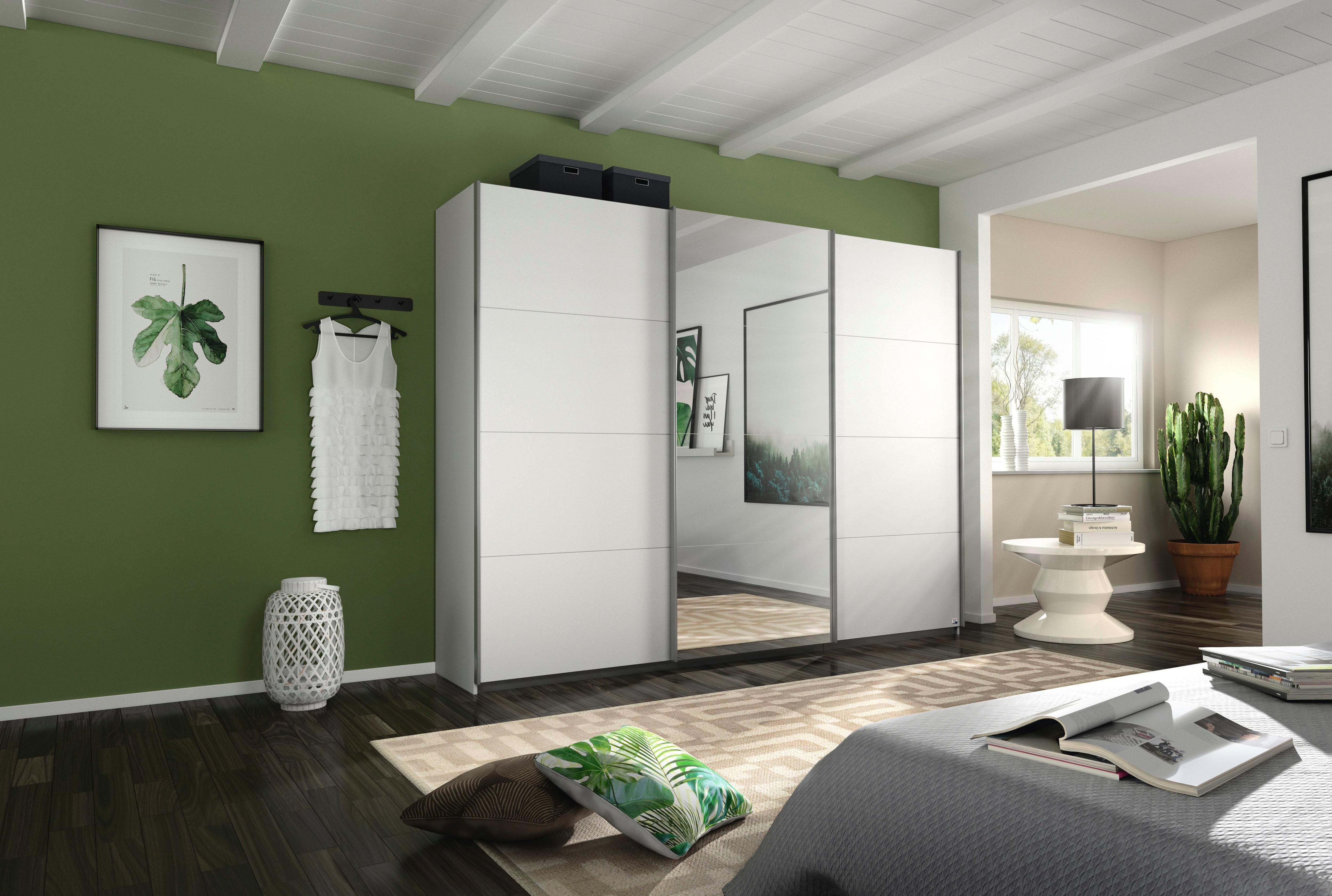 rauch Schuifdeurkast Kledingkast Garderobe CORTONA inclusief interieurindeling,