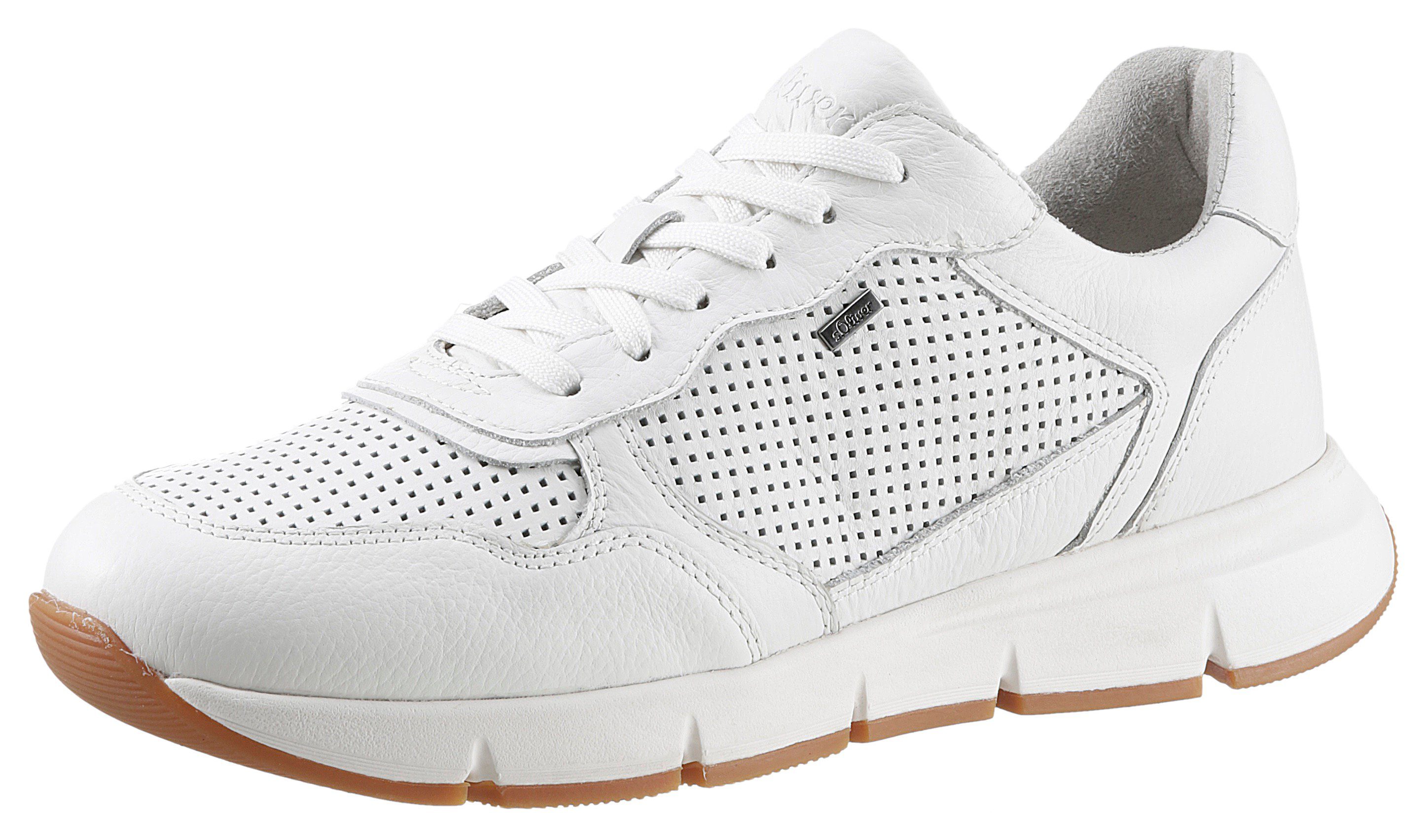 s.Oliver Sneakers met soft foam-binnenzool, vrijetijdsschoen, lage schoen, veterschoen