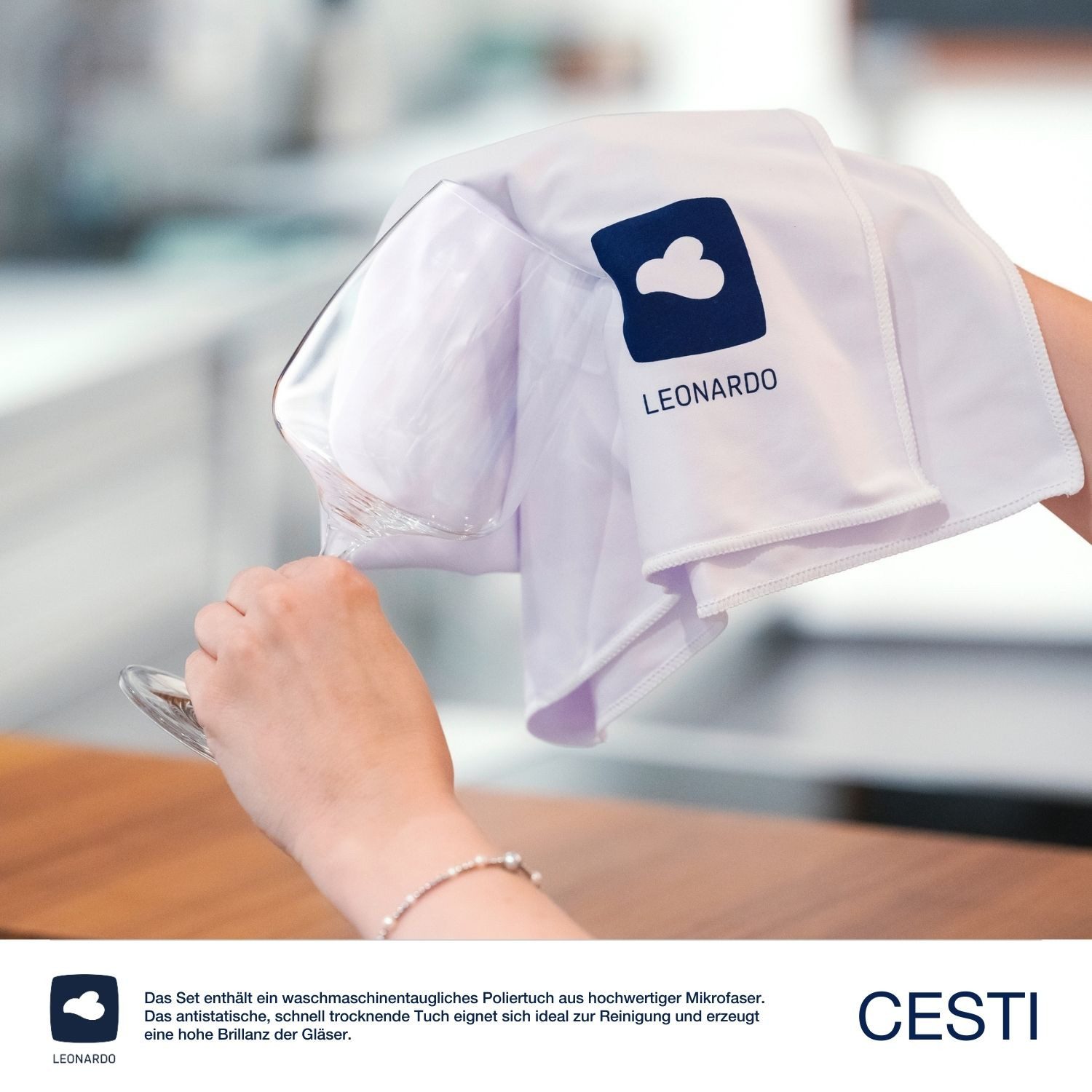 LEONARDO Rodewijnglas 6 wijnglazen CESTI + poetsdoek 6 rode wijnglazen met poetsdoek (set, 7-delig)