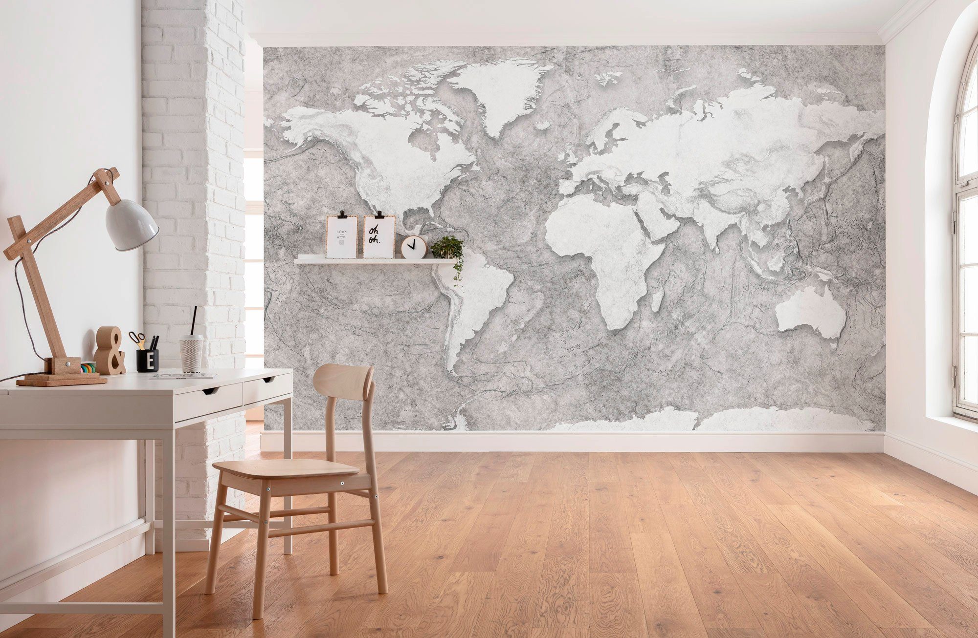Komar Vliesbehang Digitale print vlies - World Relief - Afmeting 350 x 250 cm