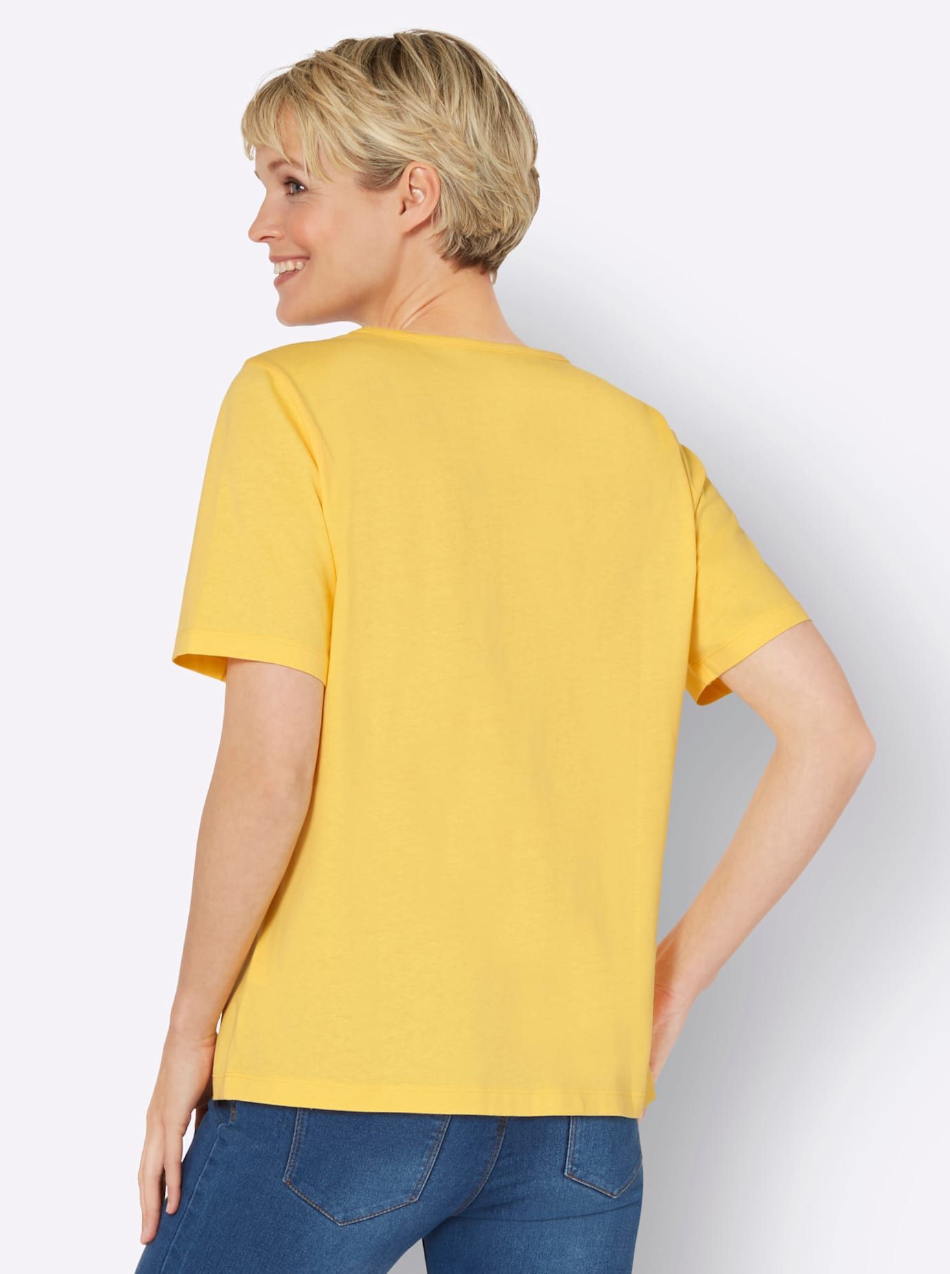 Classic Basics Shirt met V-hals (1-delig)