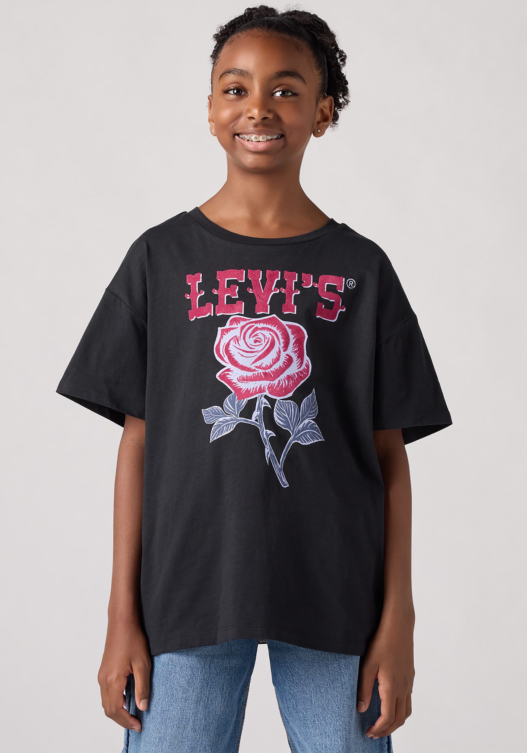 Levi's Kidswear T-shirt meisjes t-shirts maat 10 (140) zwart