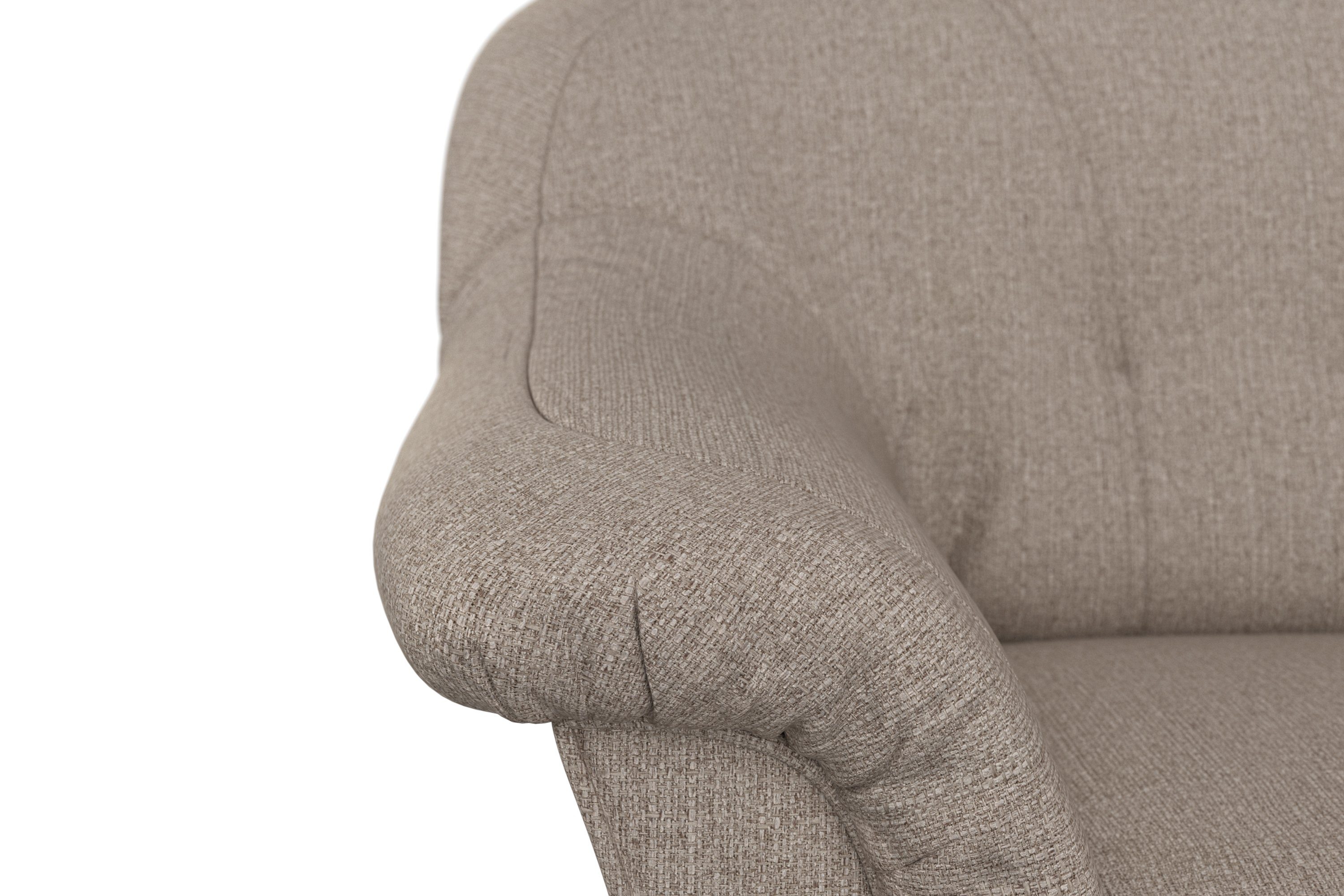 DOMO collection 3-zitsbank Pegnitz voor kleine ruimtes, breedte 185cm tijdloos, elegante armleuningen, comfortabel
